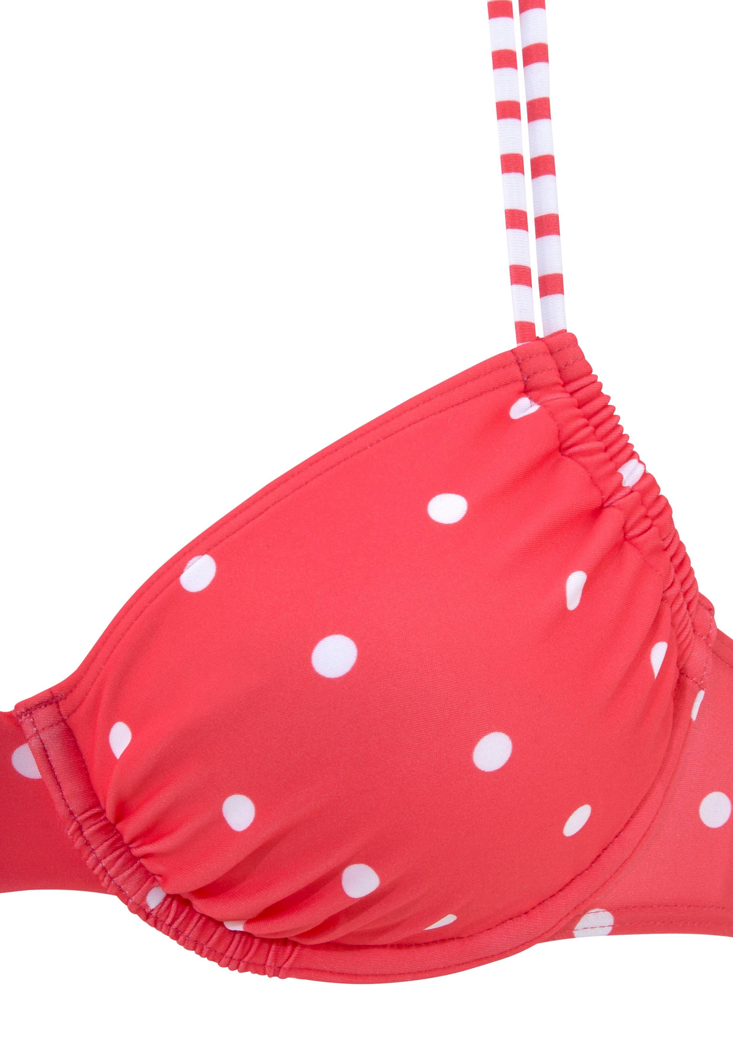 s.Oliver RED LABEL Beachwear Bikinitop met beugels AUDREY in mix van stippen en strepen