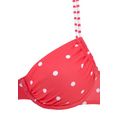s.oliver red label beachwear bikinitop met beugels audrey in mix van stippen en strepen rood