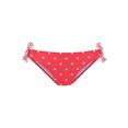 s.oliver red label beachwear bikinibroekje audrey met sierstrikje opzij rood