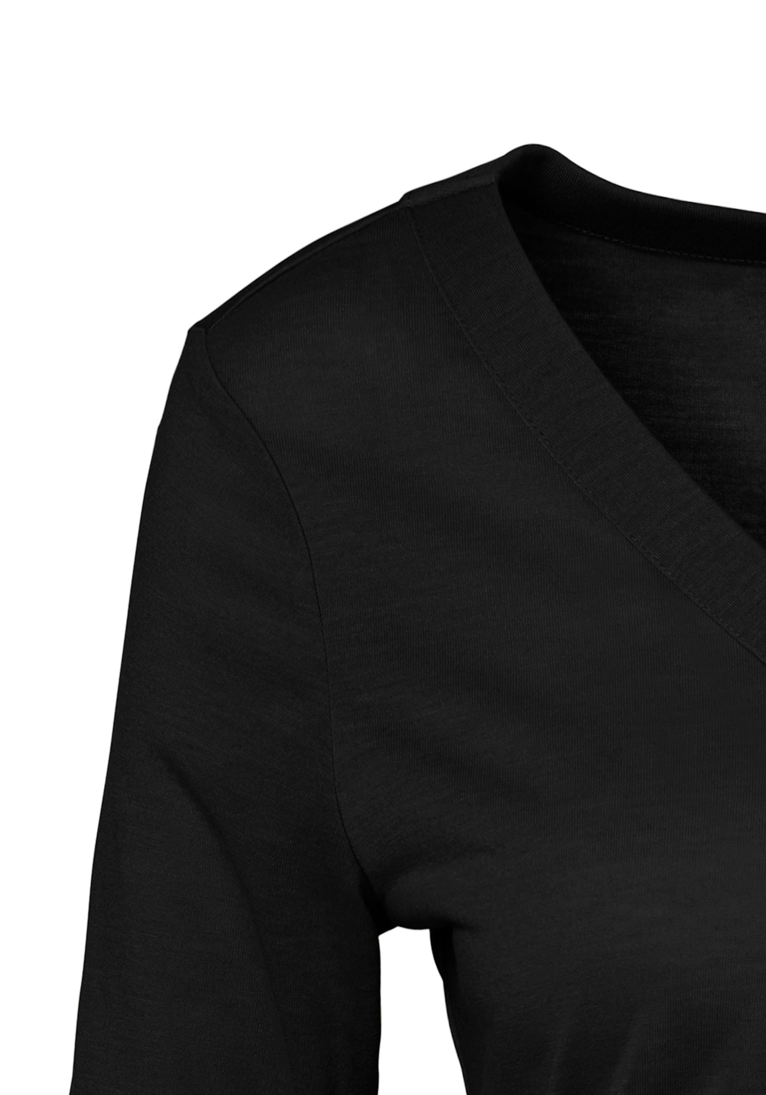 Lascana Shirt Met knoopdetails van zachte kwaliteit met viscose