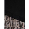 venice beach shirt met korte mouwen met gedessineerde inzet bij de zoom zwart