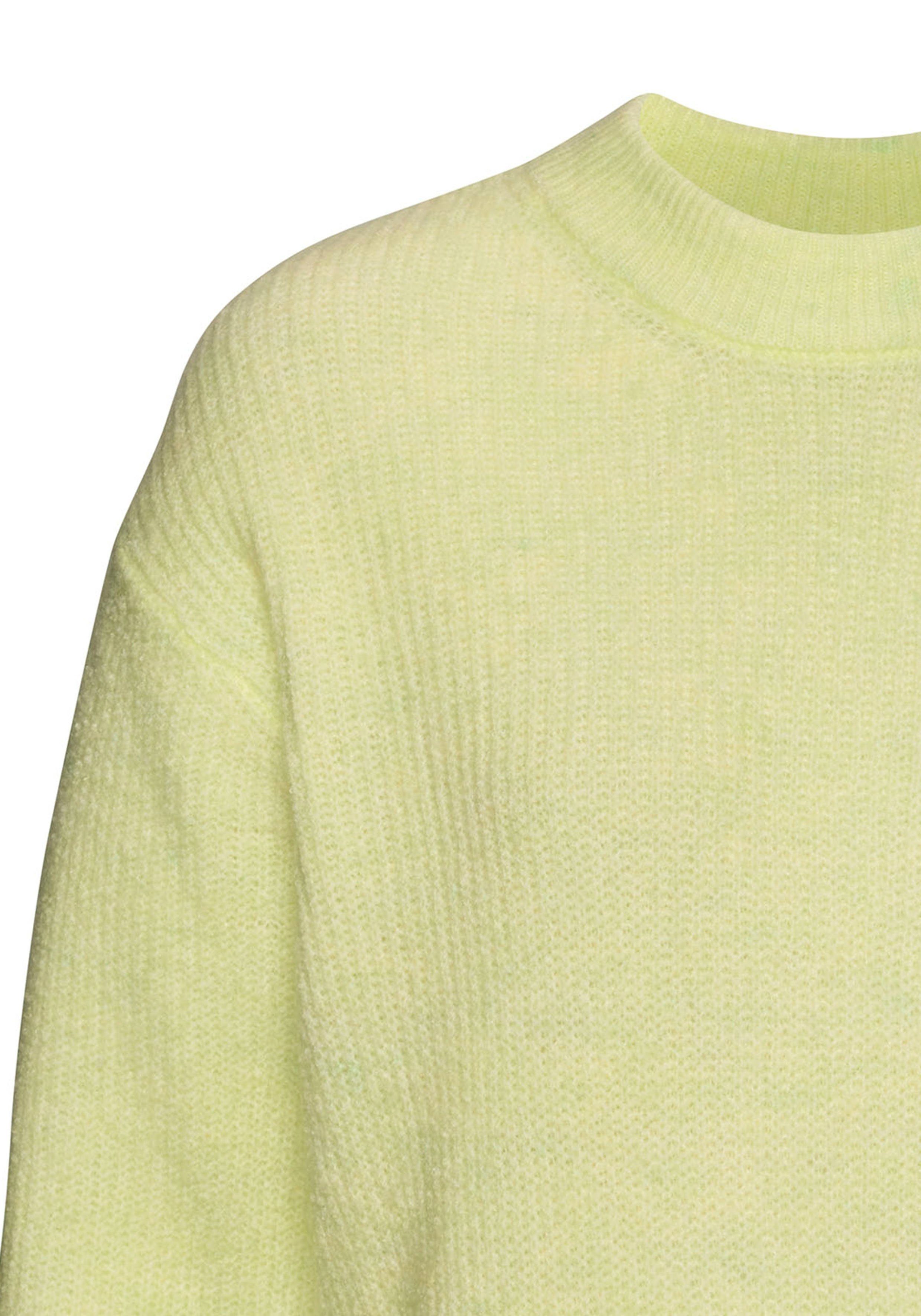 Lascana Gebreide trui in melange-look, losse damespullover, basic