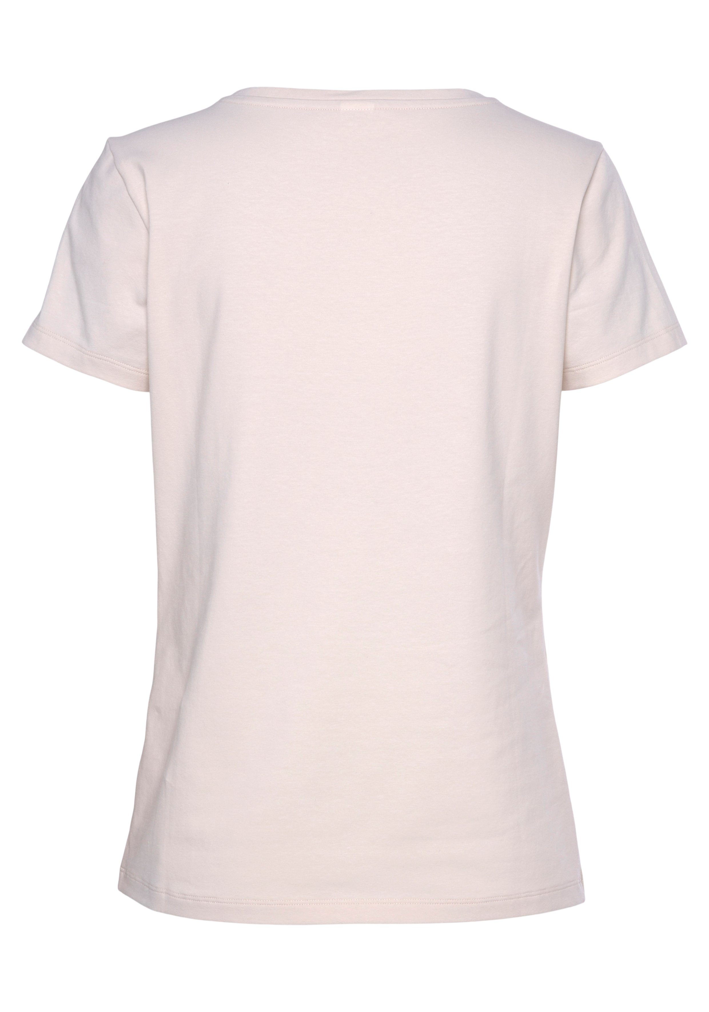 Vivance Shirt met korte mouwen -T-Shirt T-shirt met mooie frontprint, loungewear