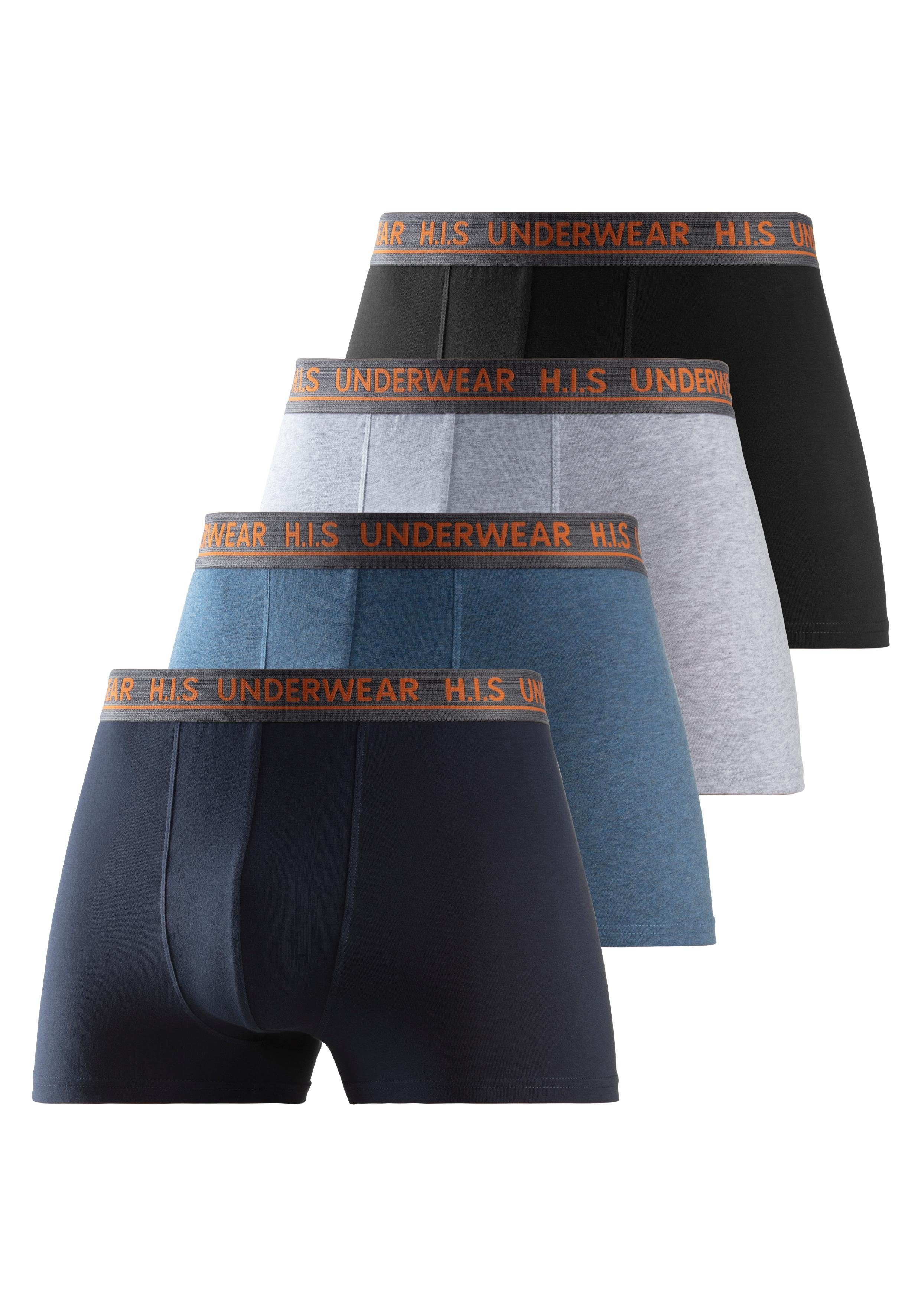 H.I.S Boxershort voor heren met comfortabele stretchband (set, 4 stuks)