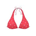 s.oliver red label beachwear triangel-bikinitop audrey in mix van stippen en strepen rood