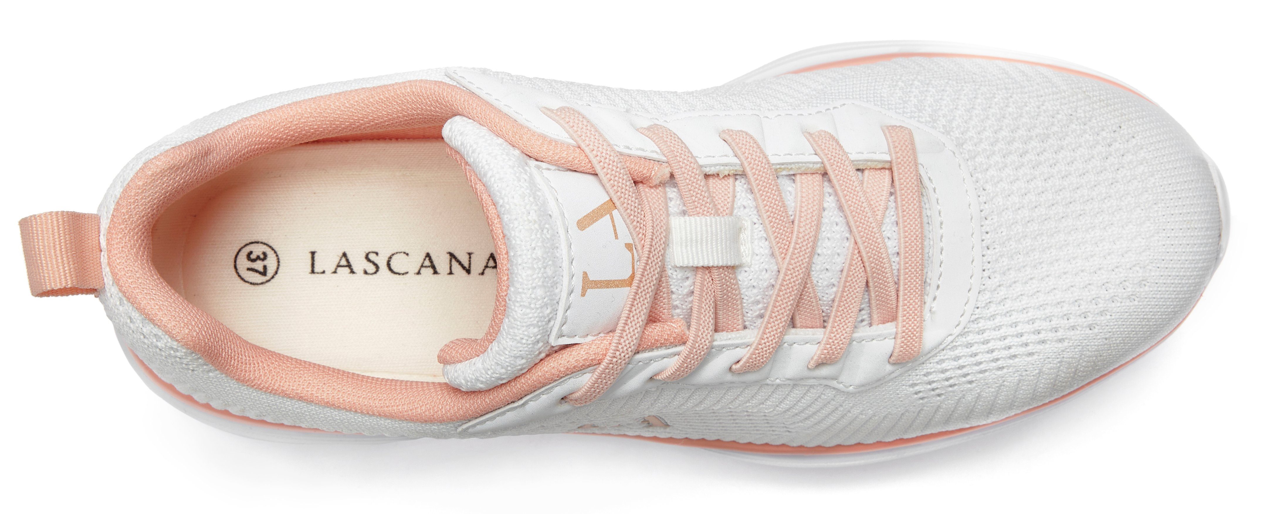 Lascana Sneakers Vrijetijdsschoen, lage schoen in sportieve look VEGAN
