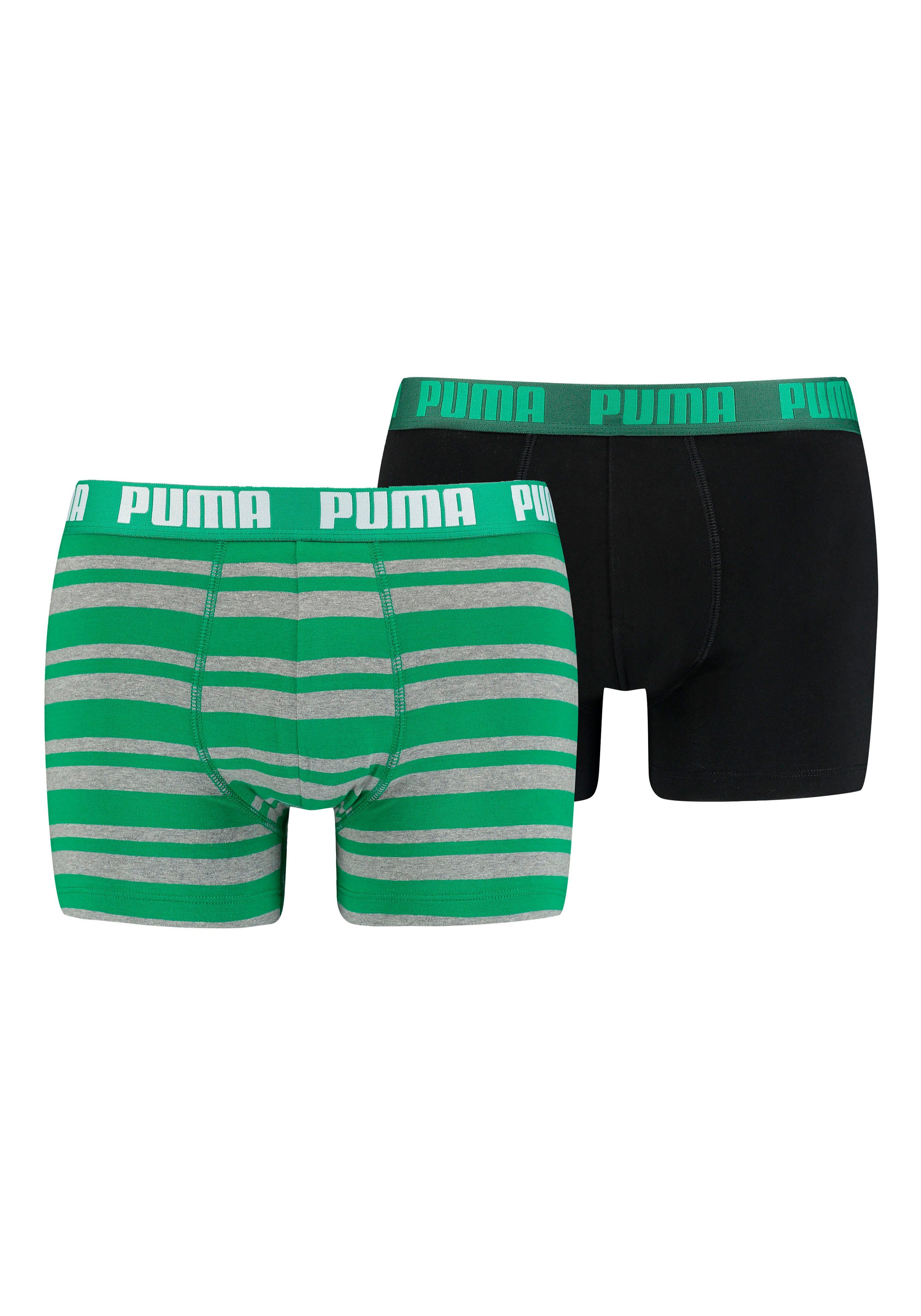 PUMA Boxershort met contrastkleurig opschrift (2 stuks, Set van 2)