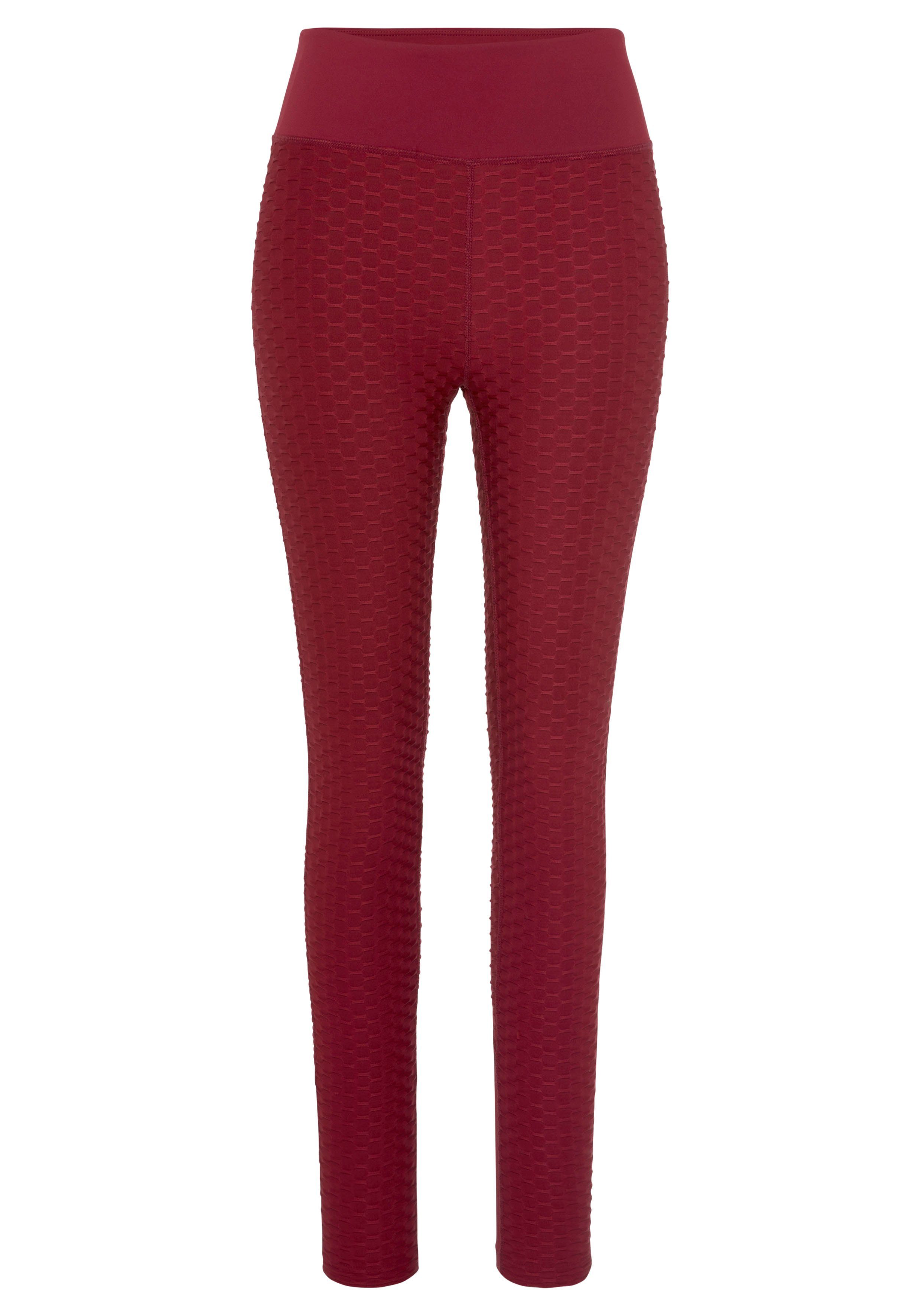 vivance active Functionele legging met honingraatdesign en meshinzet