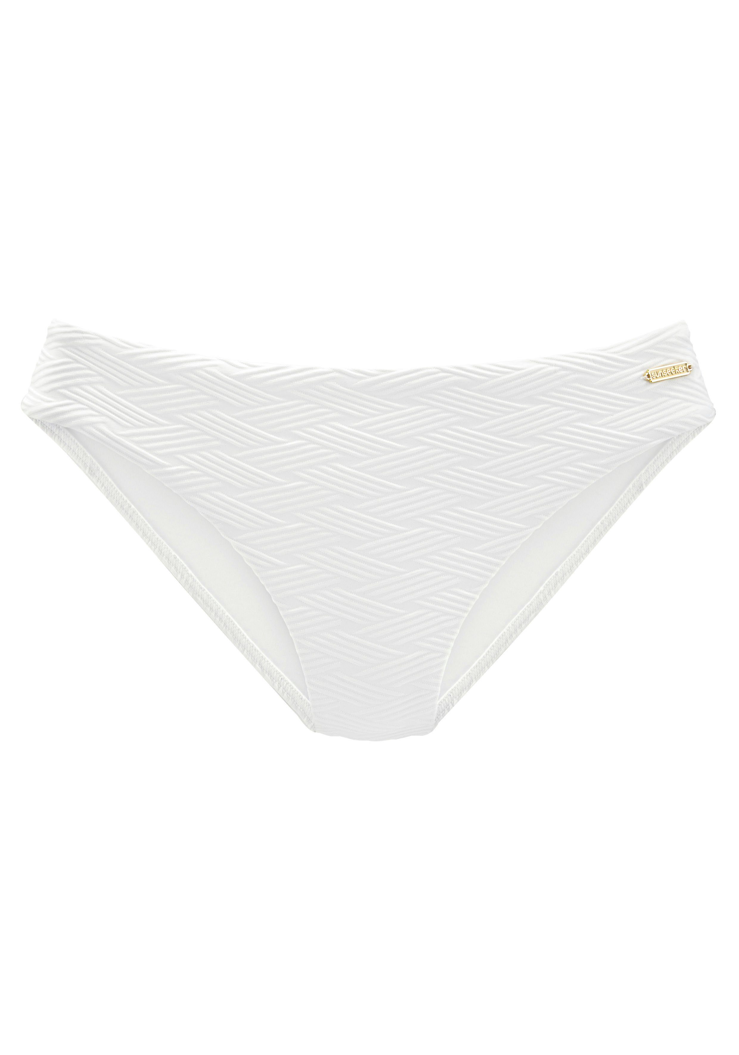 Sunseeker Bikinibroekje Loretta met structuurpatroon bikini broekjes maat 38 wit