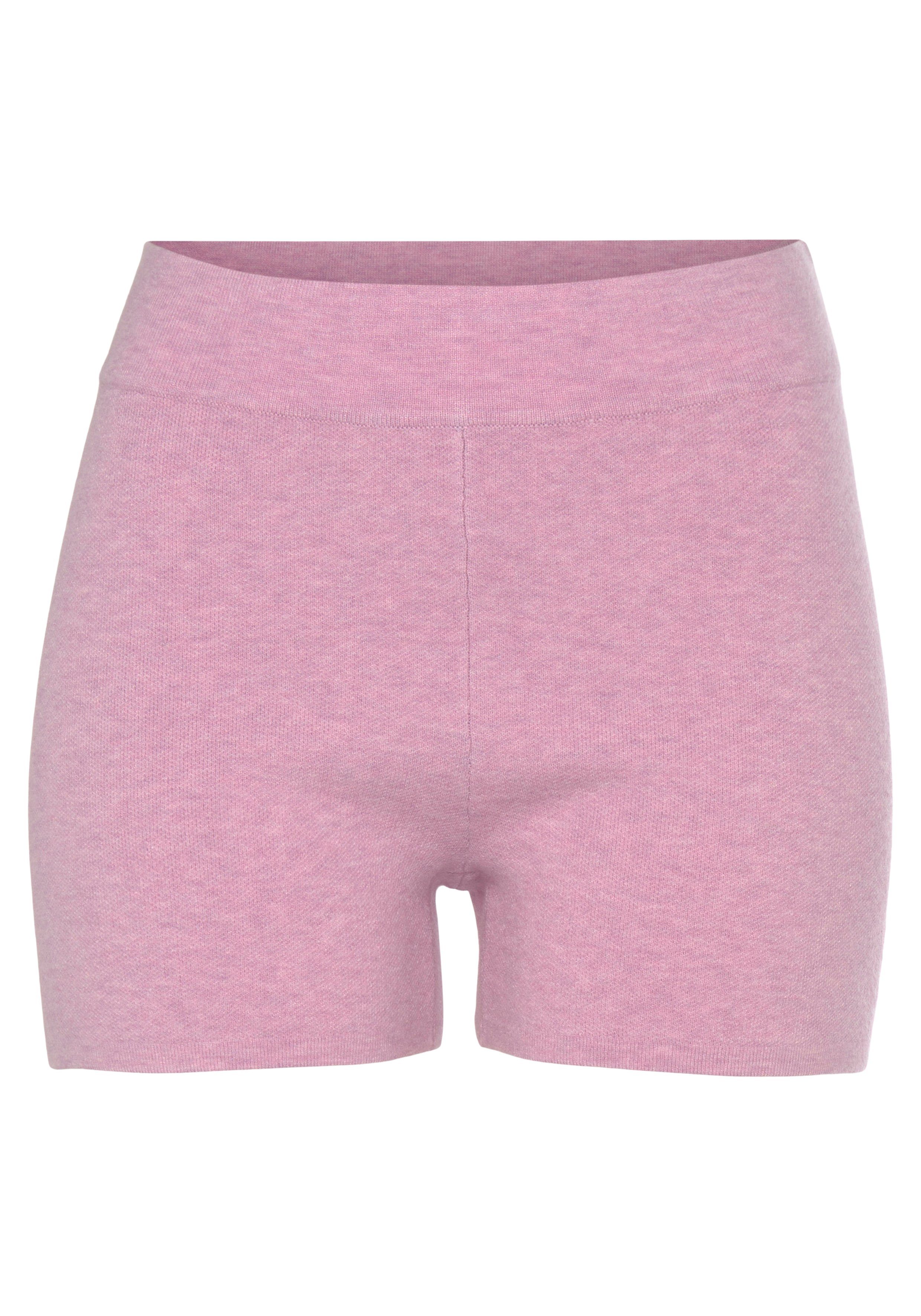 Elbsand Tricotbroek Korte broek van hoogwaardig breiwerk, met logostiksel, loungewear