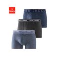 jack  jones boxershort in mêleekleuren (3 stuks) blauw