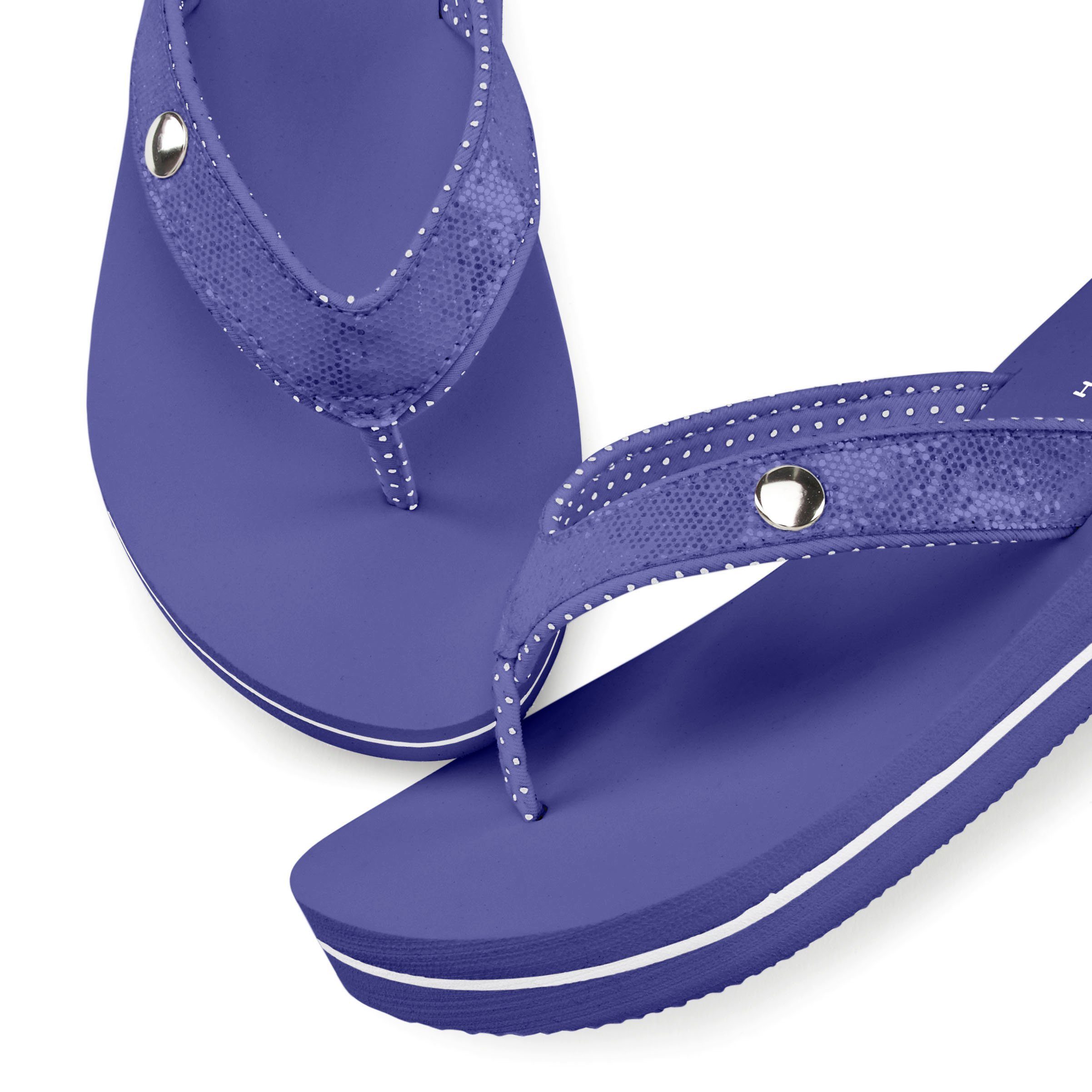 Venice Beach Badslippers Sandaal, pantoletten, badschoenen ultralicht met glitterband VEGAN