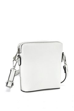vivance schoudertas handtas, mini bag met een afneembaar kwastje wit