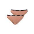 puma bikinibroekje iconic met smalle logo-weefband (set, 2 stuks, set van 2)