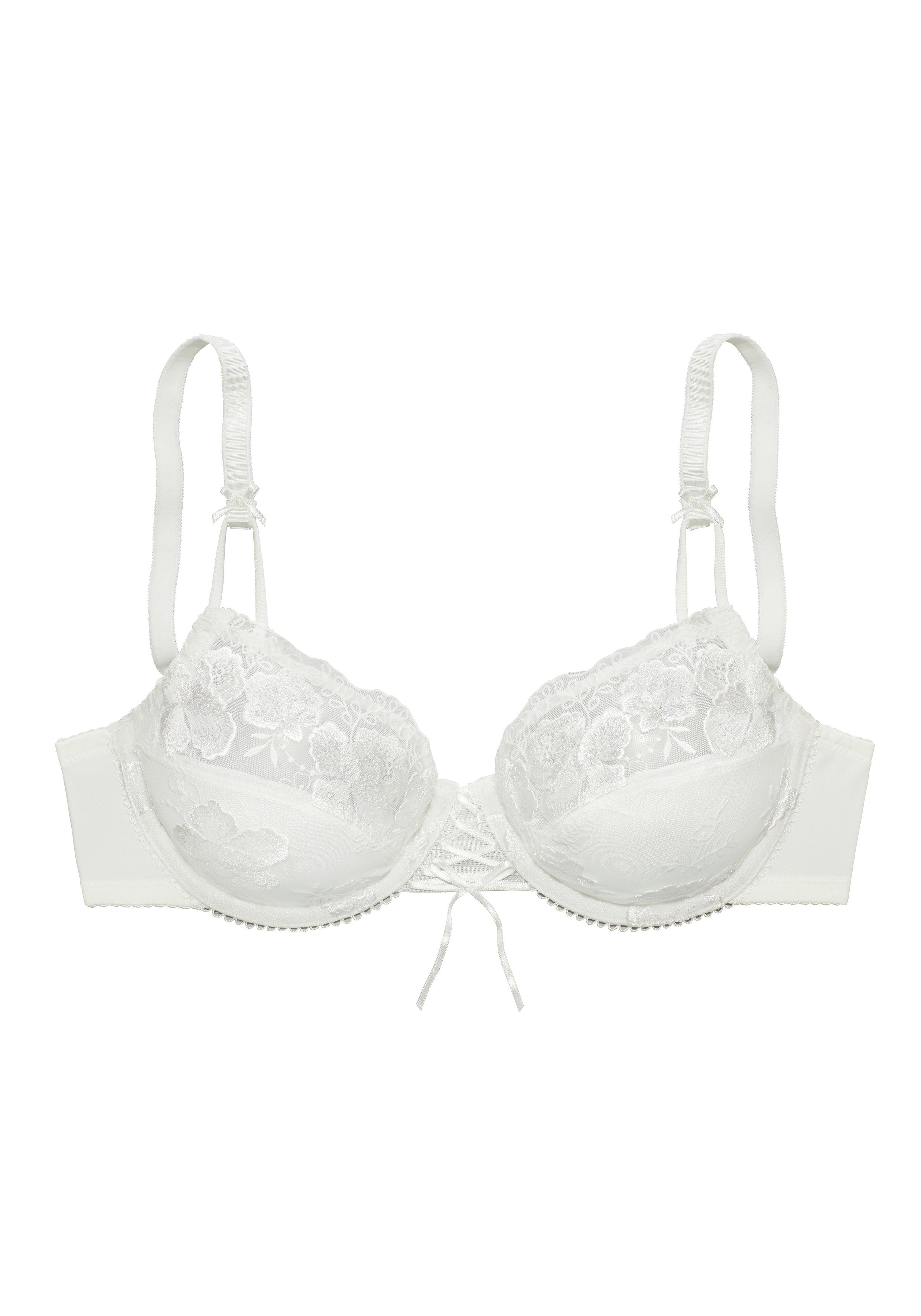 Nuance Beugel-bh met geborduurd kant en elegante bandjes, lingerie