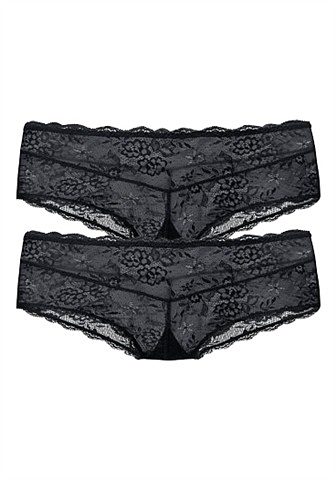 Vivance Hipster Premium Dessous in aantrekkelijke set van 2 van chique kant (2 stuks)