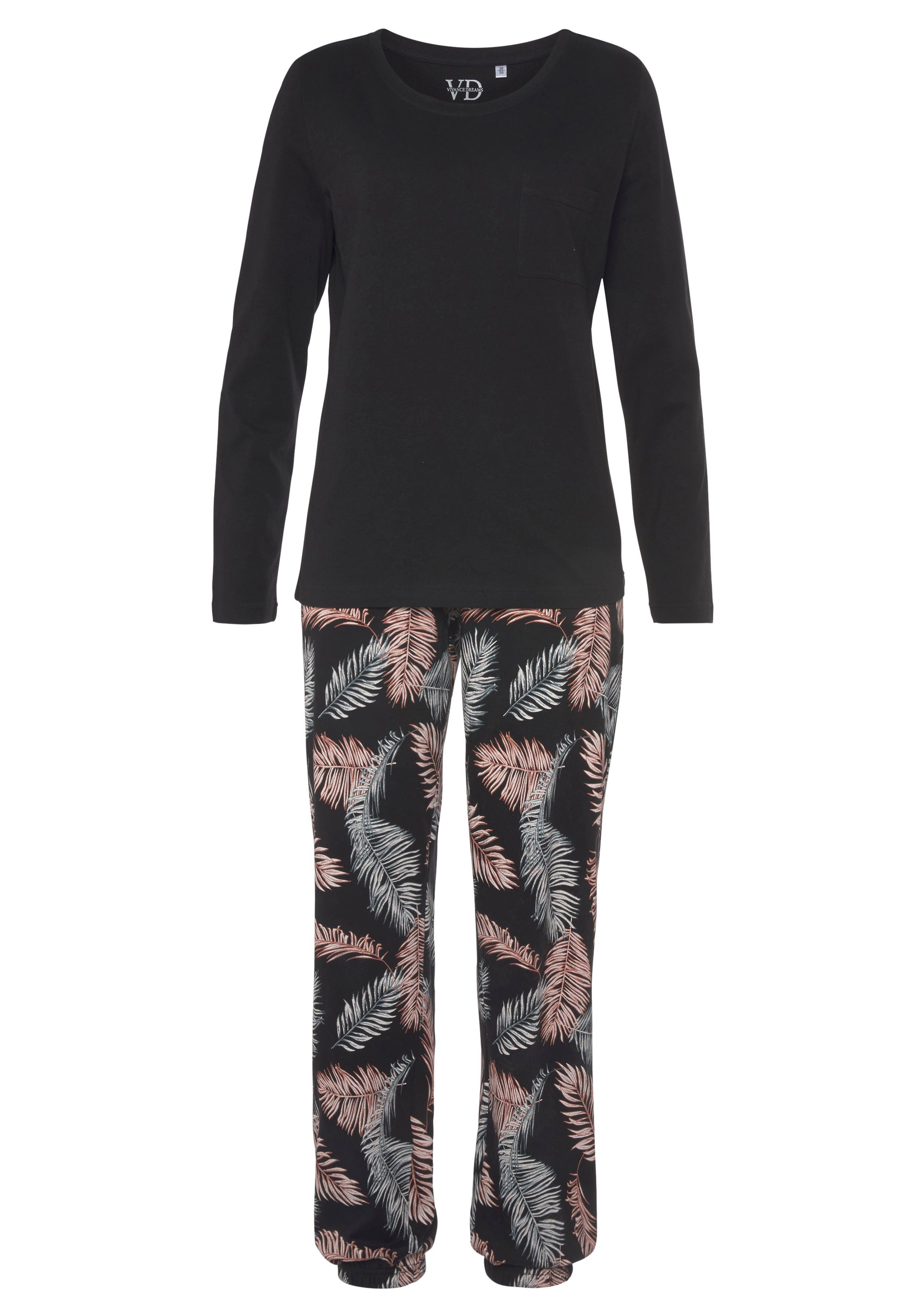 Vivance Dreams Pyjama met mooie natuurprint (2-delig)