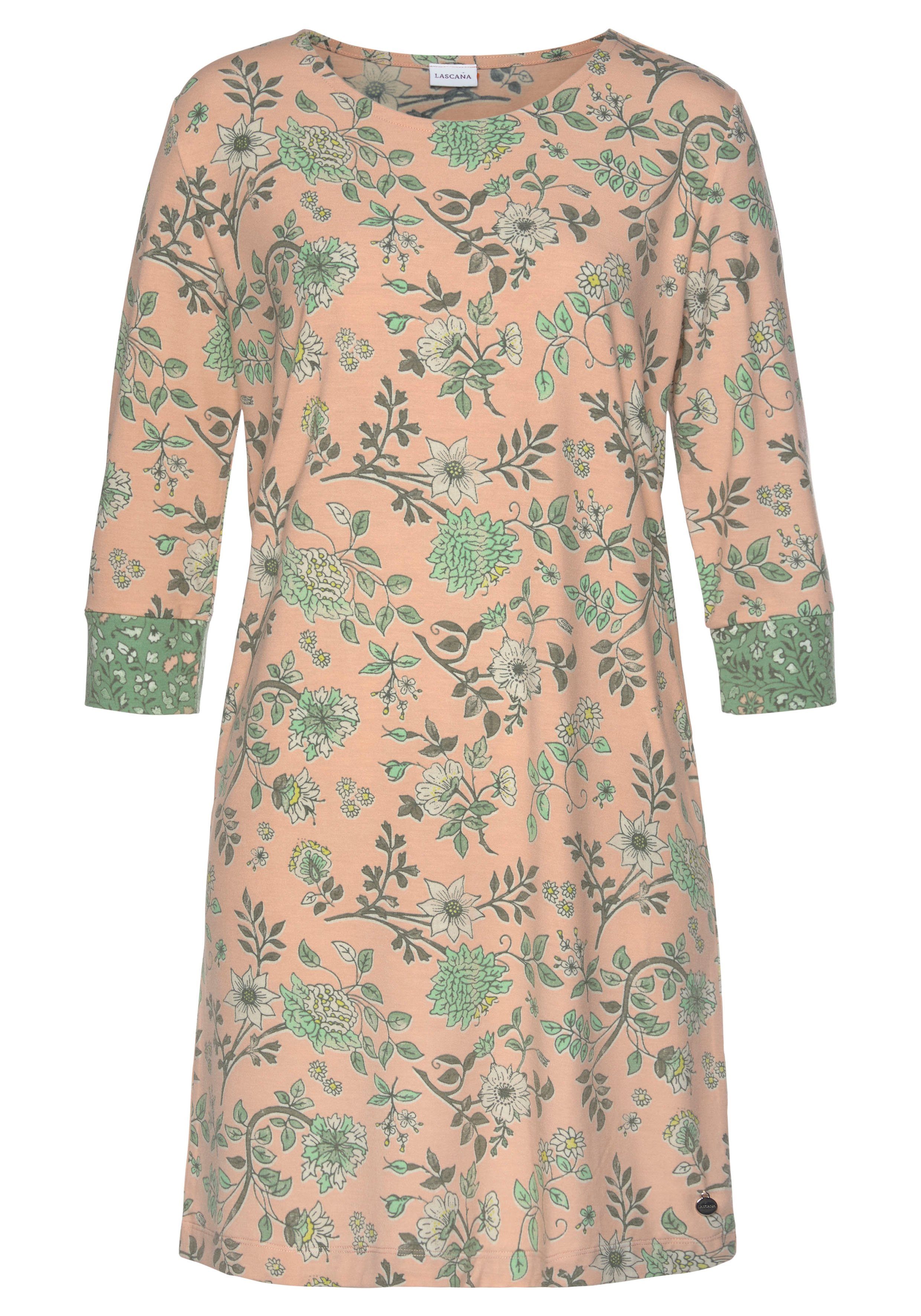 Lascana Nachthemd in bloemen print all-over