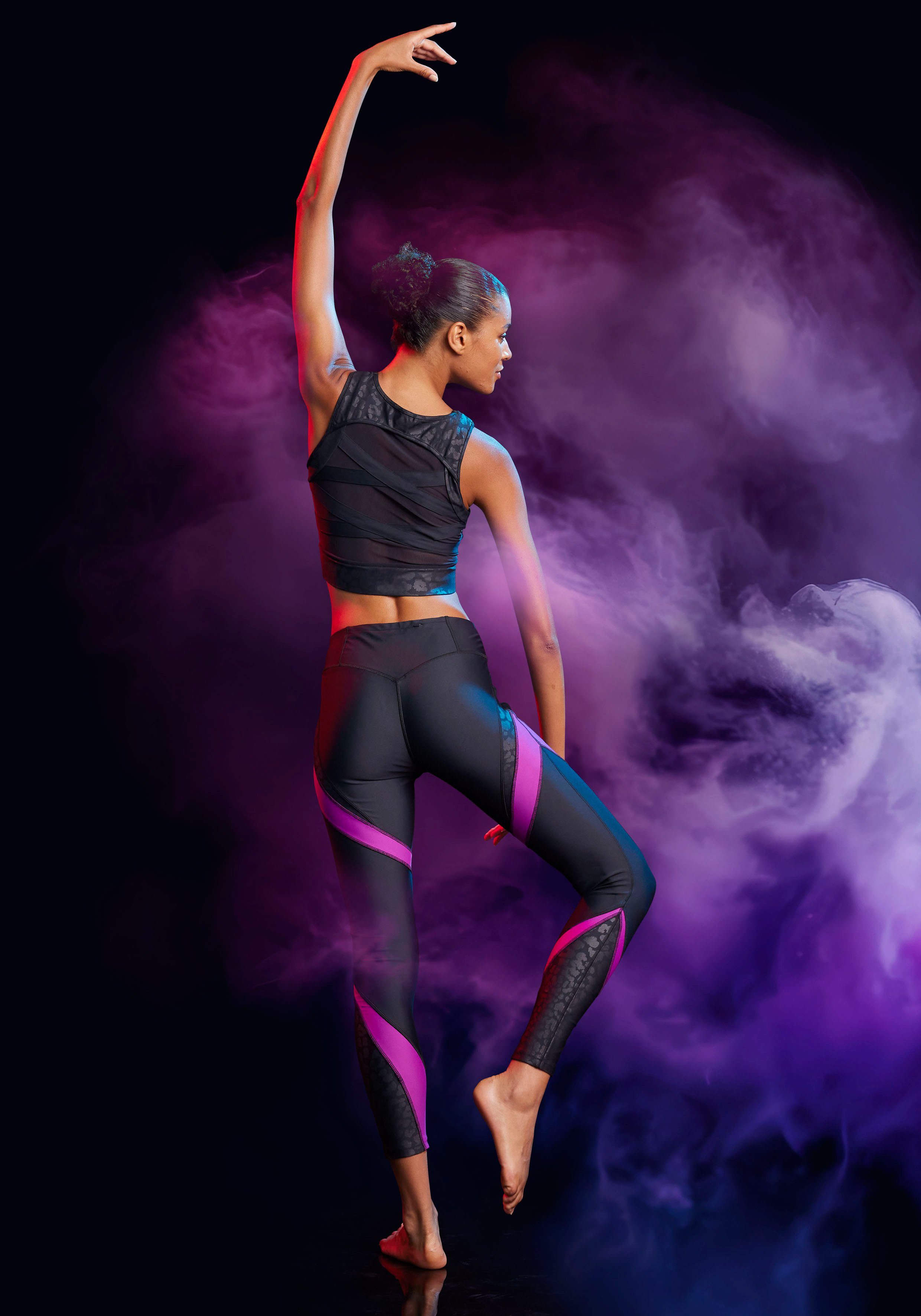 active by Lascana Crop-top met luipaardprint