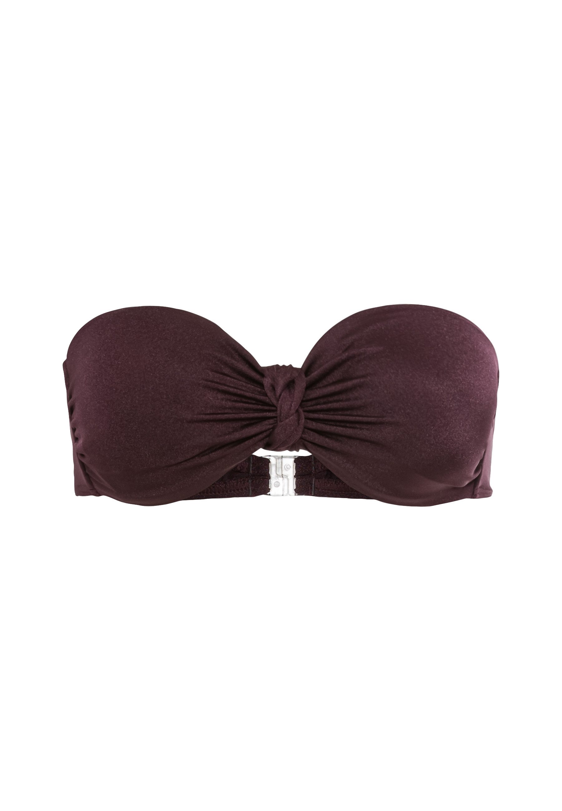 LSCN by LASCANA Bandeau-bikinitop Nele met glanzende coating