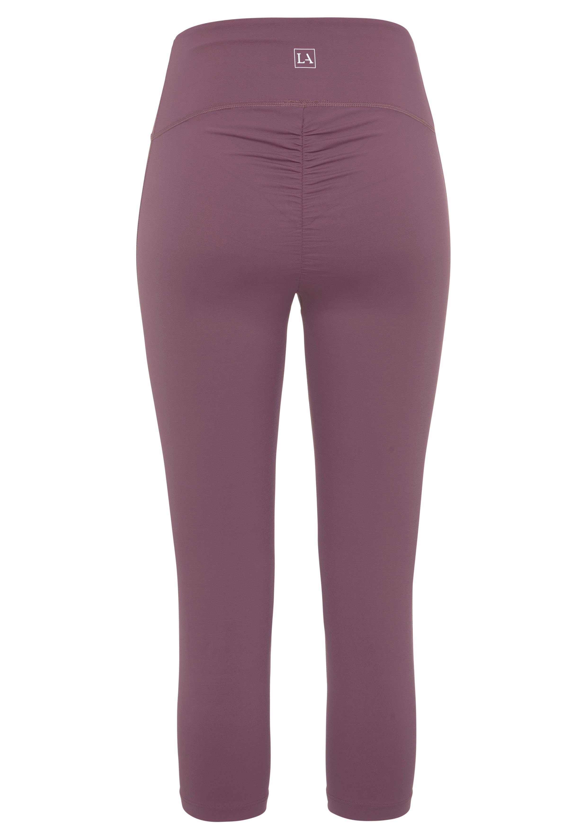 active by Lascana Caprilegging met kleine rimpeling, loungewear