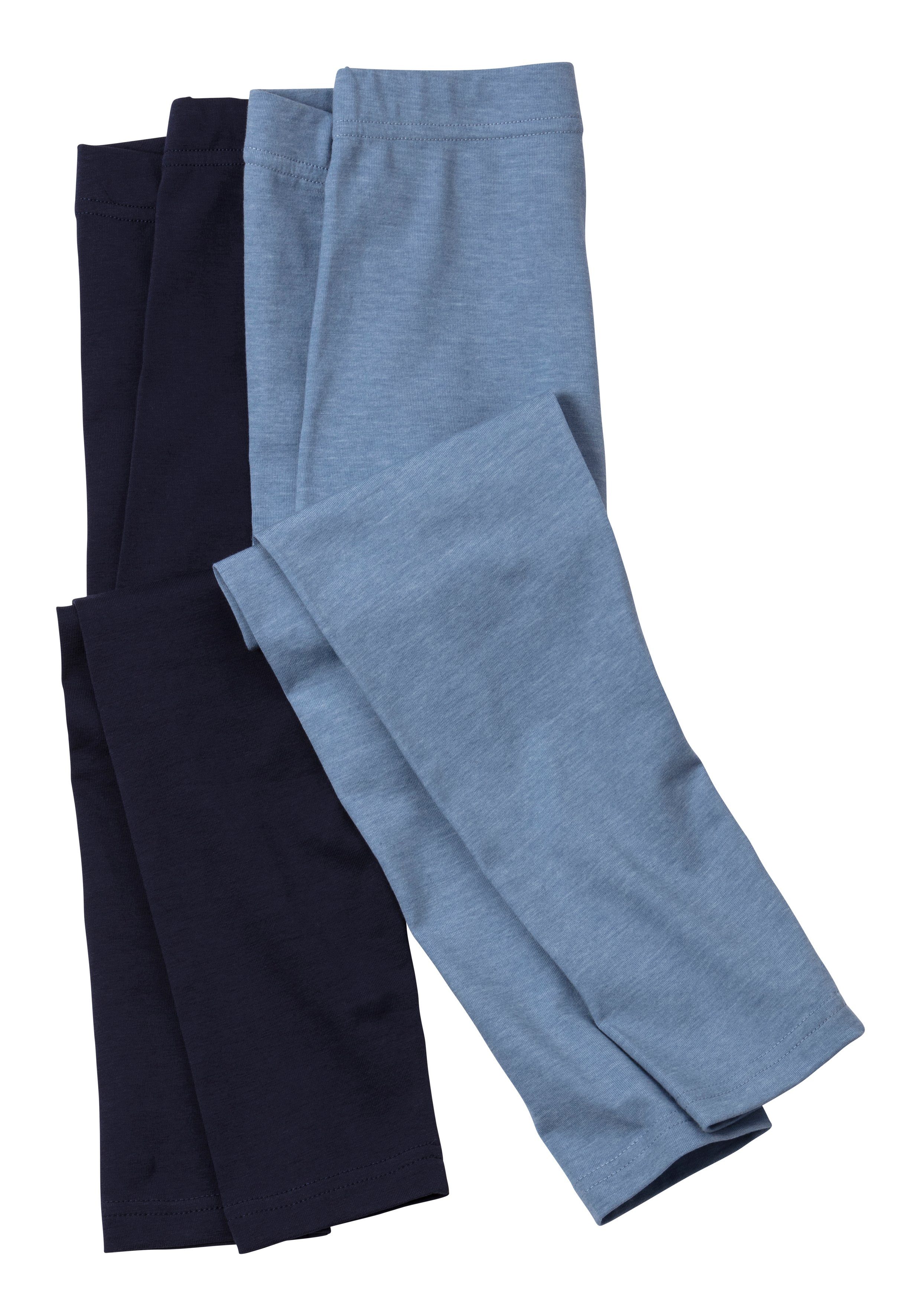 H.I.S Legging Basic in een set van 2 (set, 2-delig) leggings maat 104/110 blauw