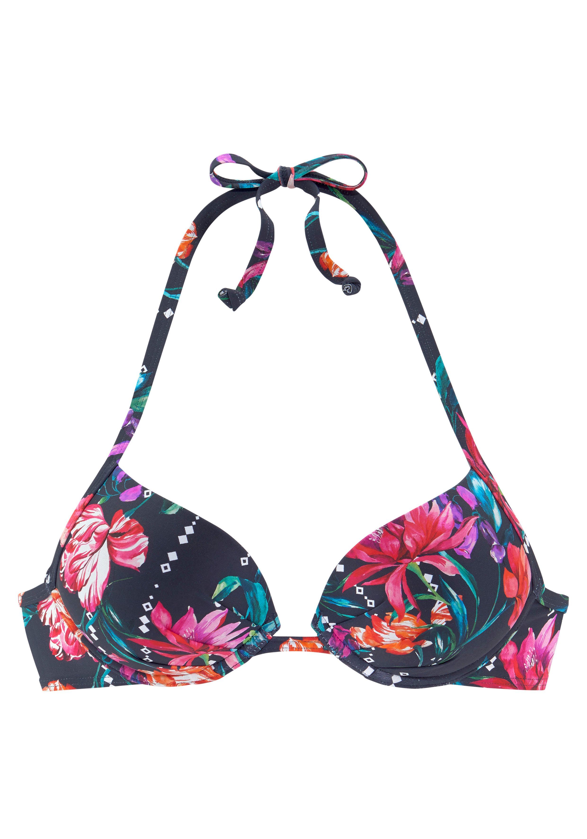 Sunseeker Push-upbikinitop Modern met bloemenprint