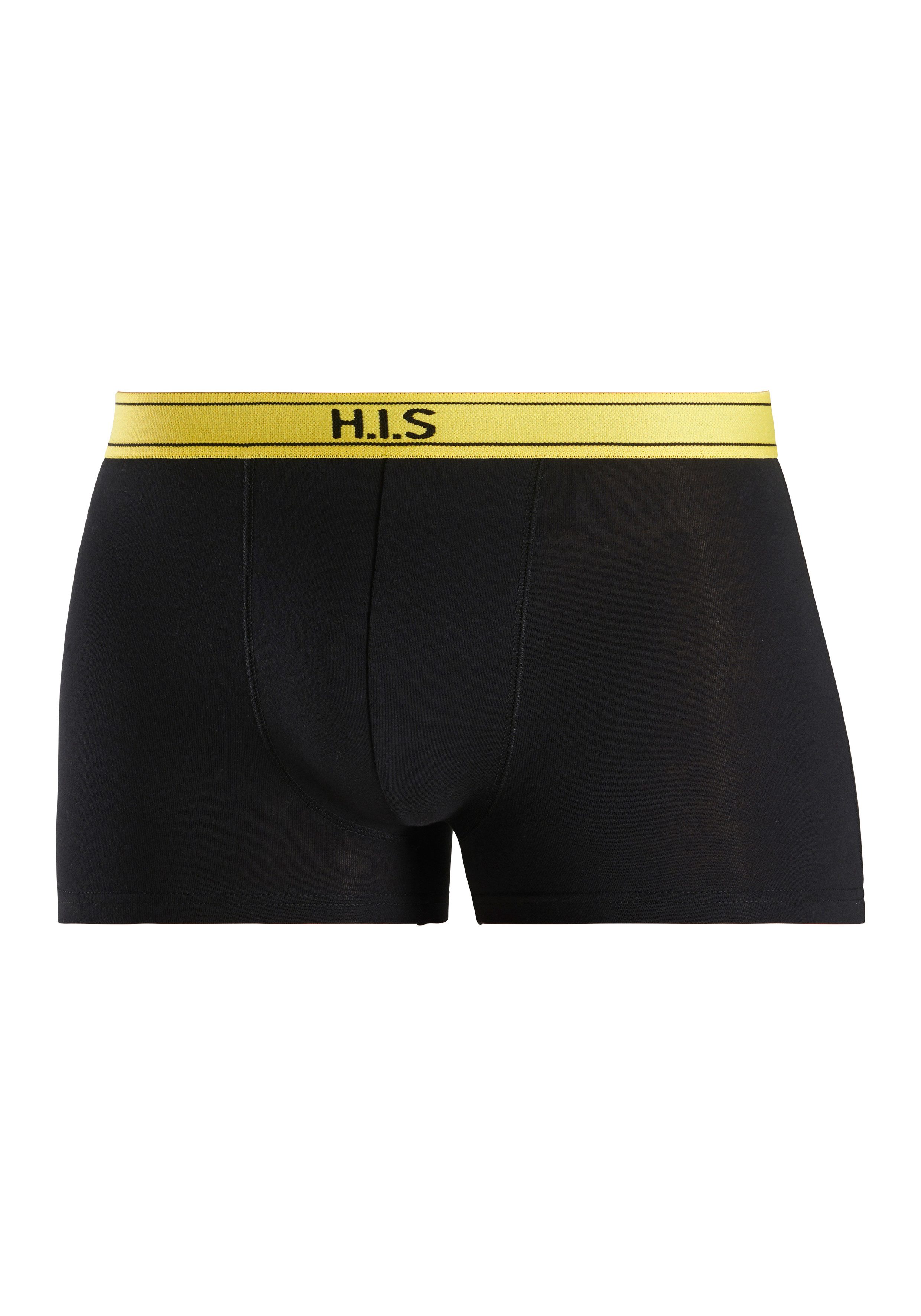H.I.S Boxershort voor heren met strepen en logo op de band (set, 5 stuks)