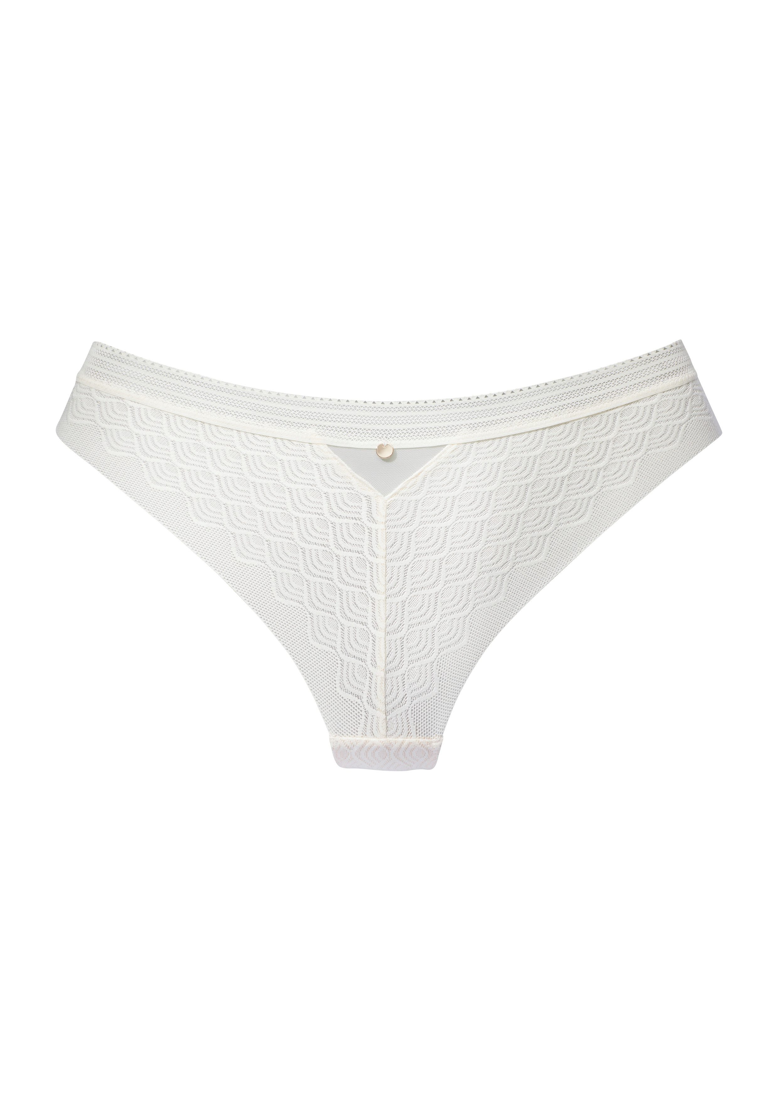 Lascana String van kant in moderne look met extra platte randen