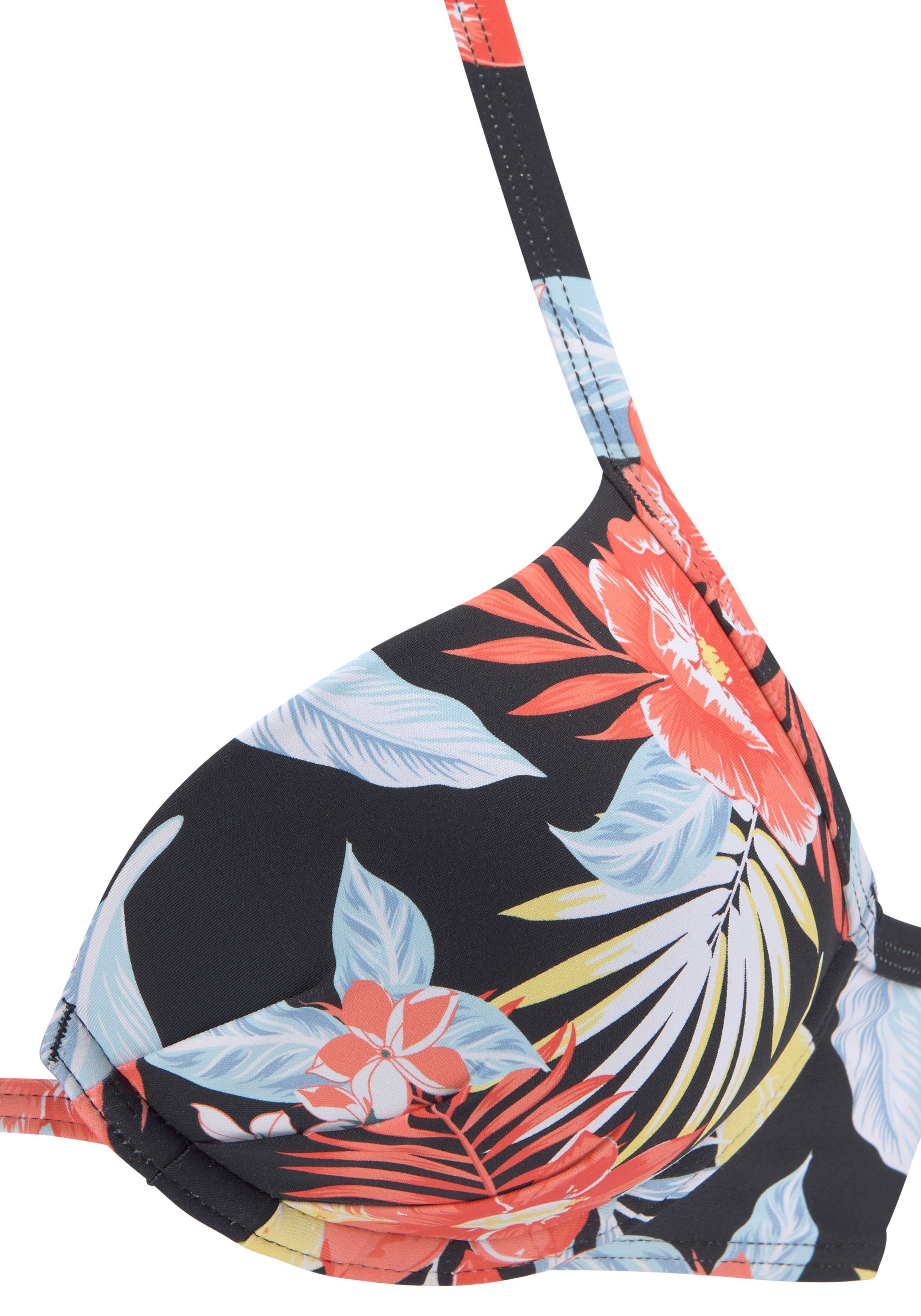 s.Oliver RED LABEL Beachwear Push-upbikinitop MARIKA gedessineerd
