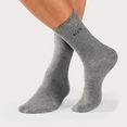 h.i.s sokken met knelvrije boord (4 paar) grijs