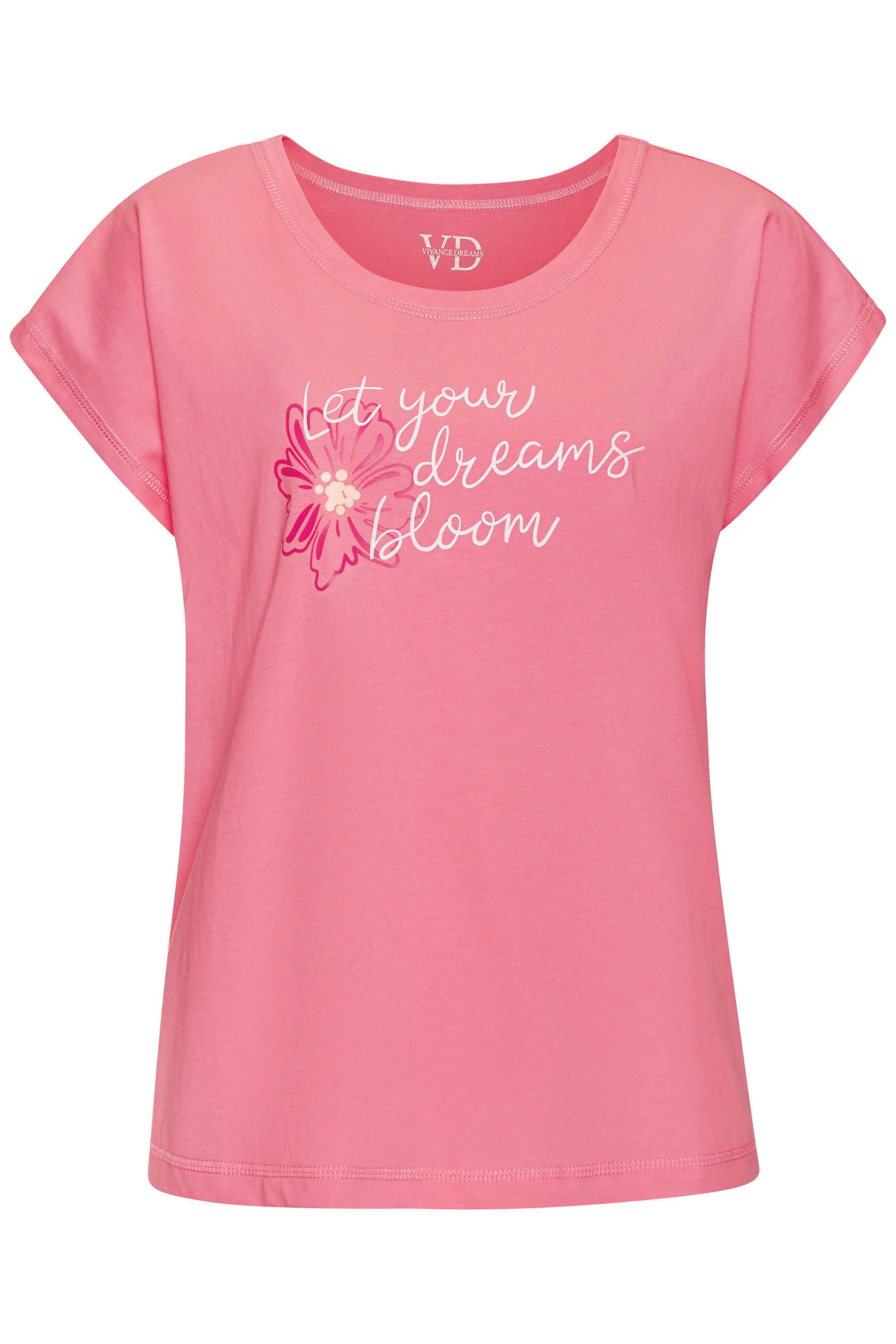 Vivance Dreams Pyjama top met mooie frontprint