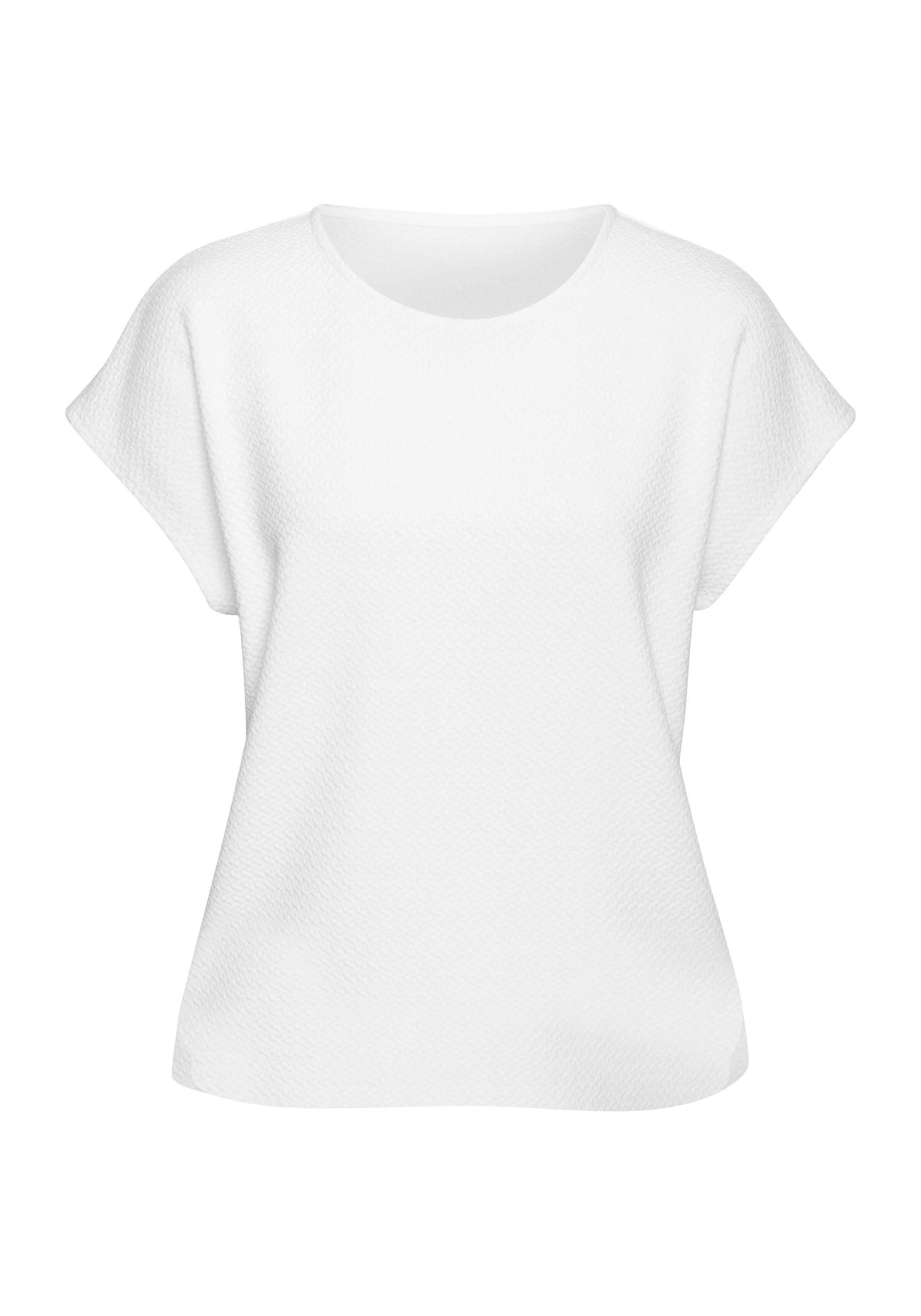 Vivance Shirt met korte mouwen Uit kreukvrije structuurkwaliteit in 2-pack (set)