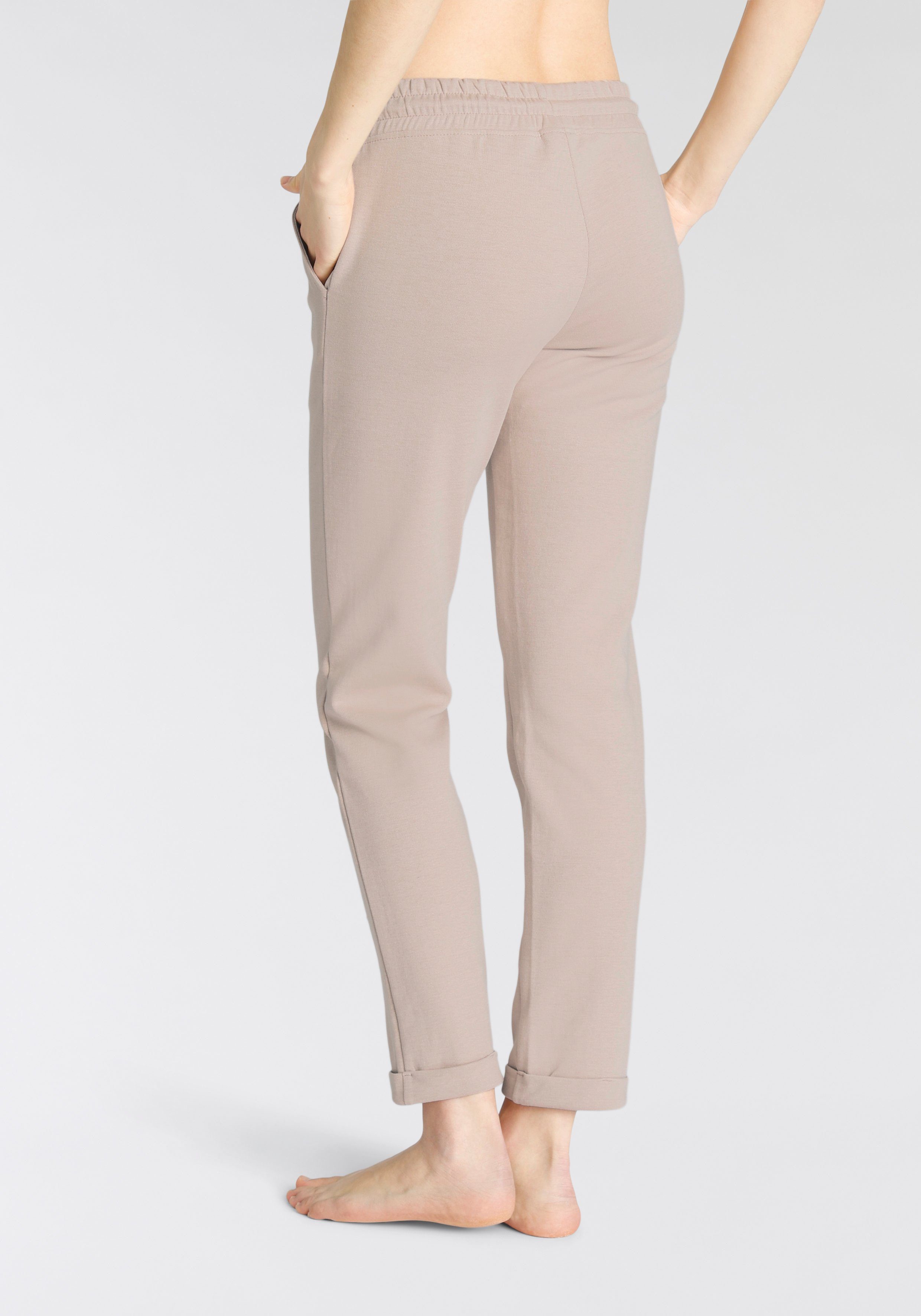 H.I.S Sweatbroek / relaxbroek / sweatbroek Slipbroek met kleine omslag aan de zoom, loungewear