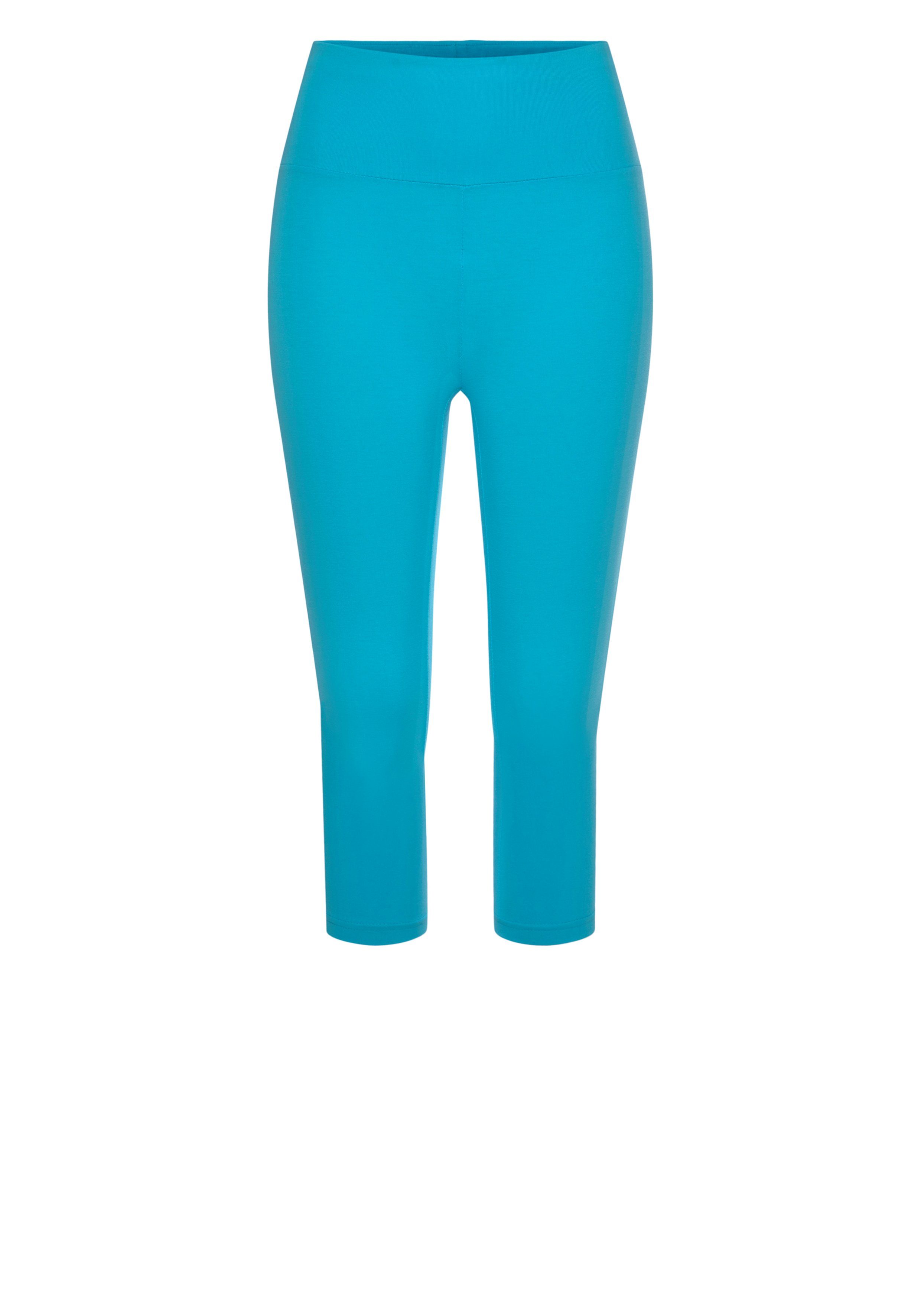 Lascana Caprilegging met brede, zachte boord mix & match maat 40/42 blauw