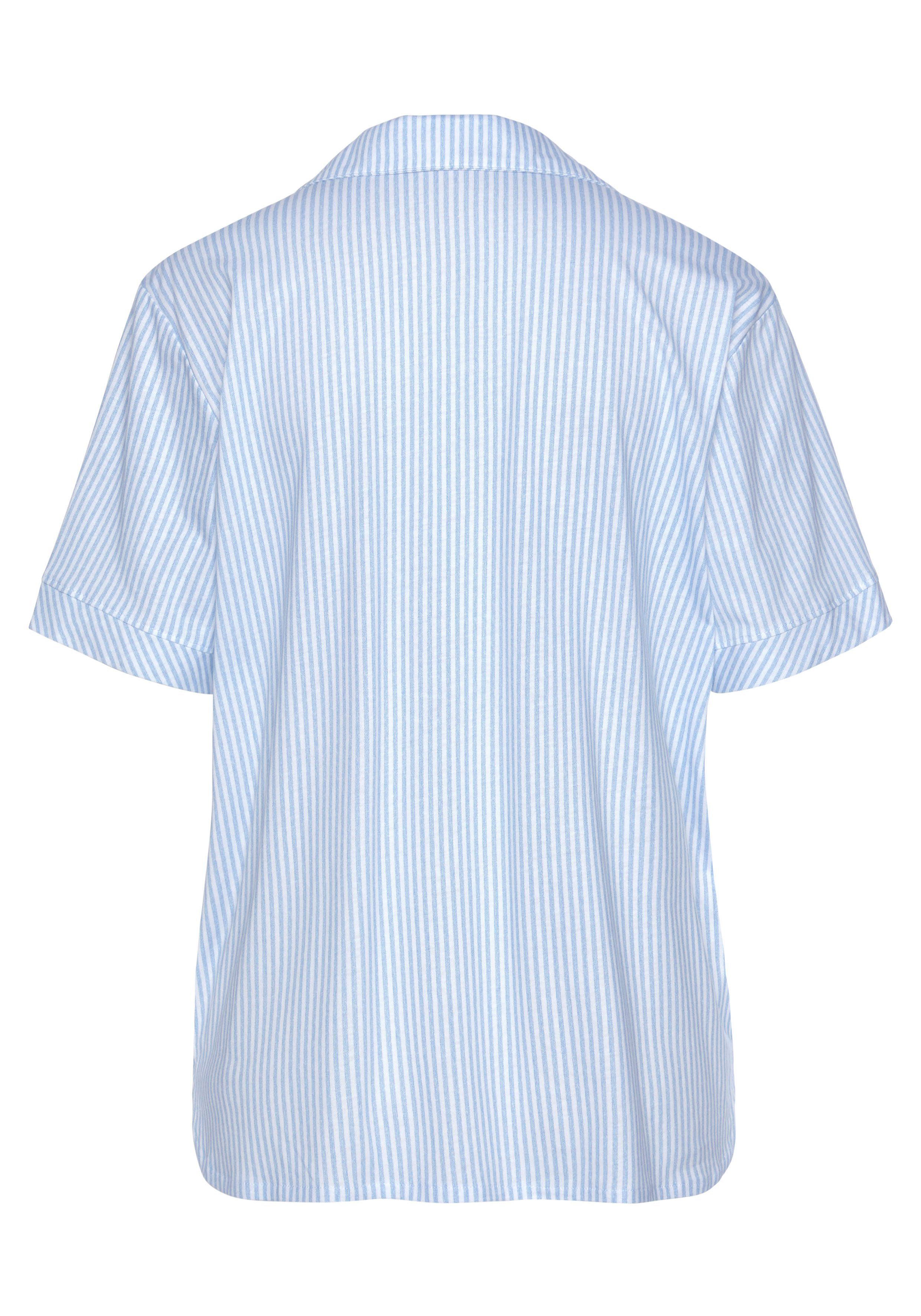 s.Oliver RED LABEL Beachwear Pyjama top met opgestikte borstzak
