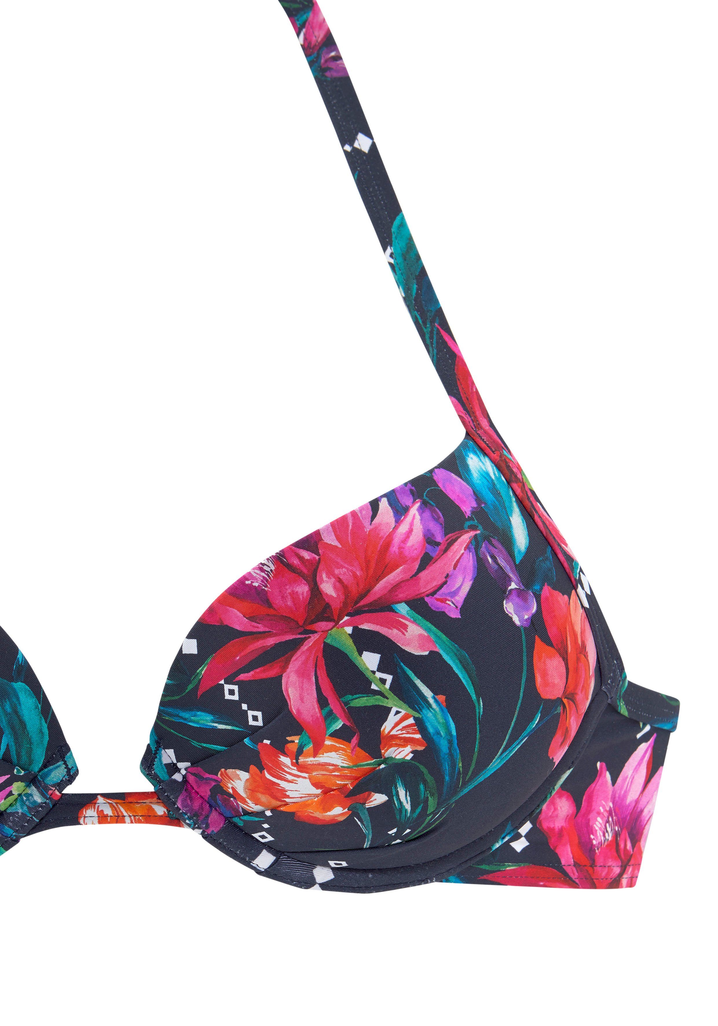 Sunseeker Push-upbikinitop Modern met bloemenprint