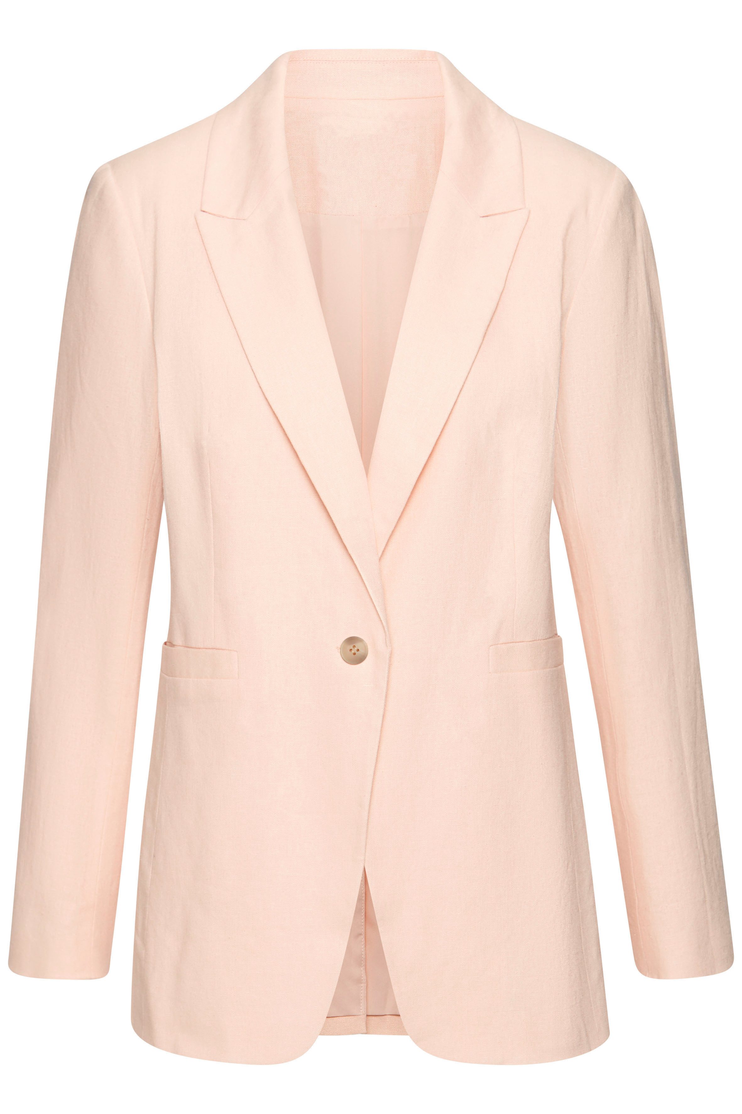 Lascana Jasje van linnenmix, damesblazer met reverskraag, business-look