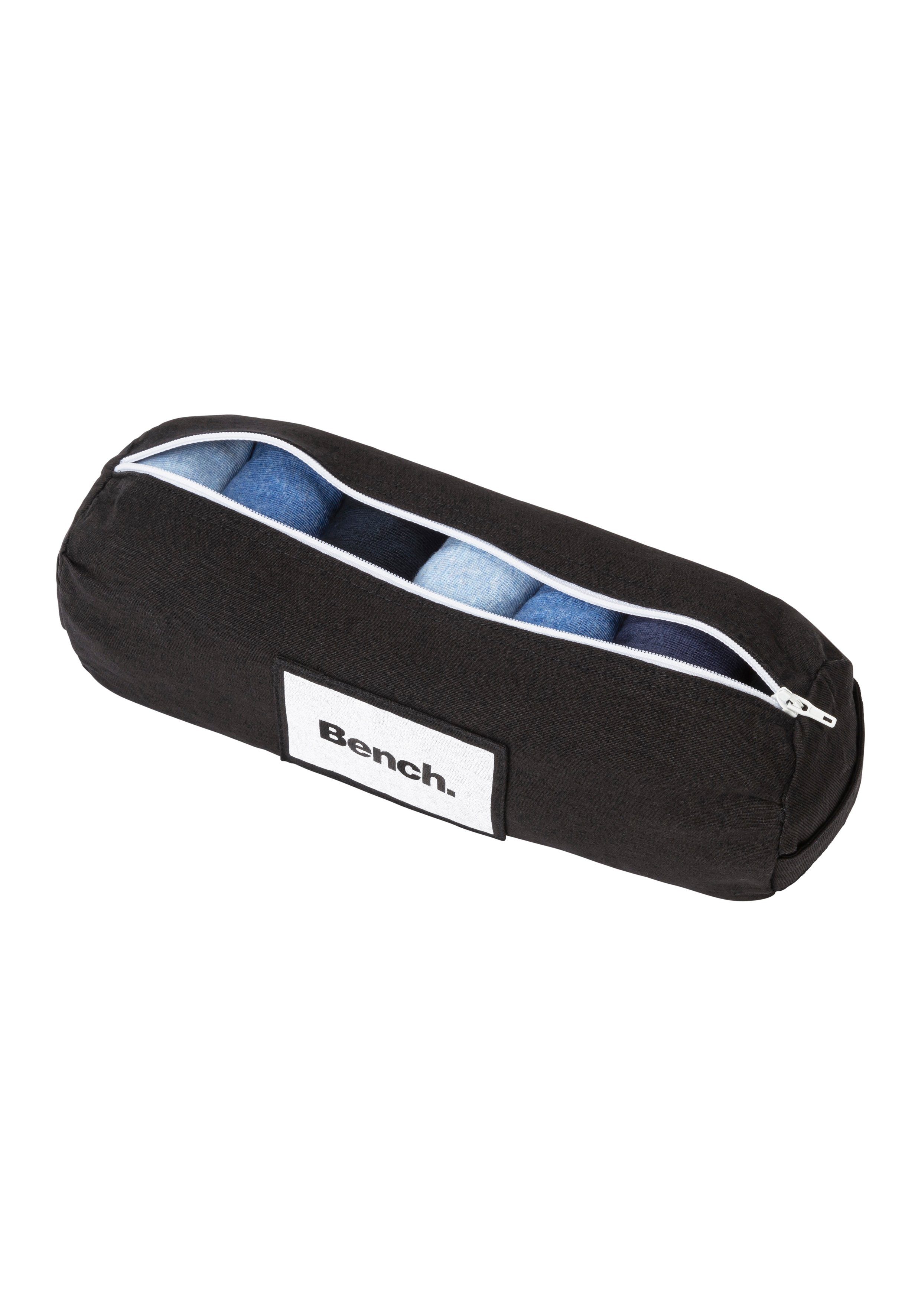 Bench. Korte sokken in aansprekend etui met ritssluiting (etui, 7 paar)