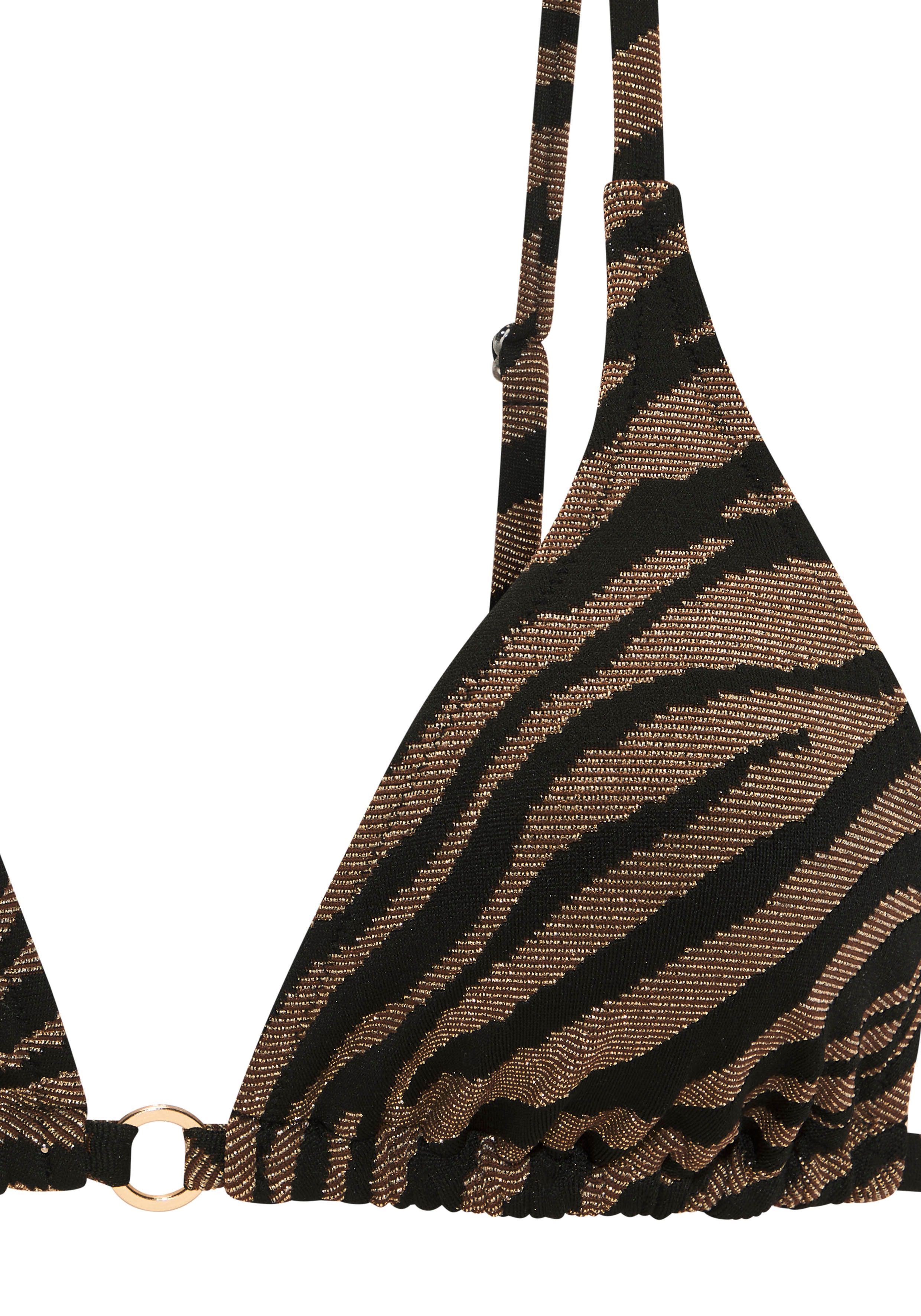 Bruno Banani Triangelbikini in tweekleurige animal-look