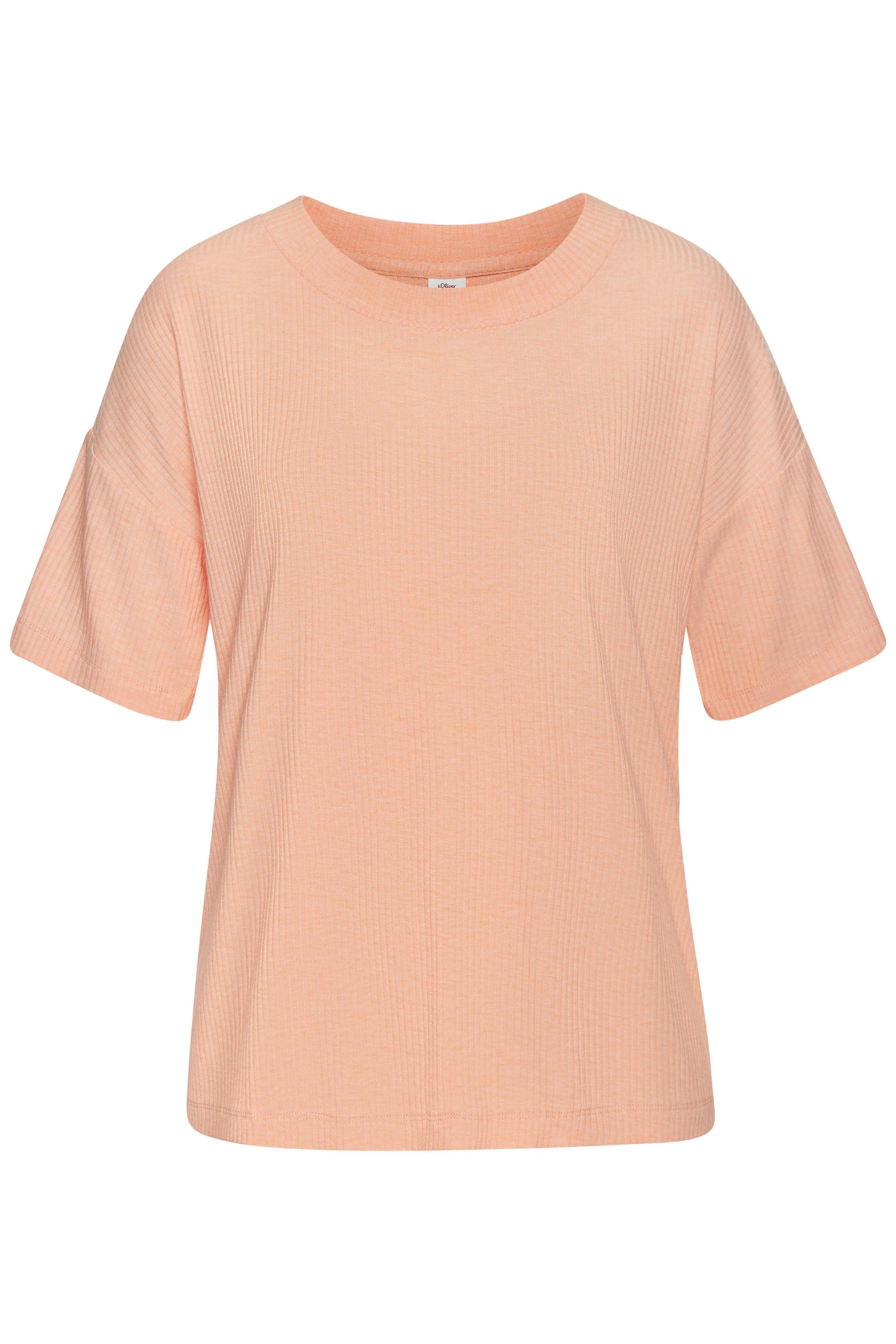 s.Oliver RED LABEL Beachwear Pyjama top elastisch ribmateriaal