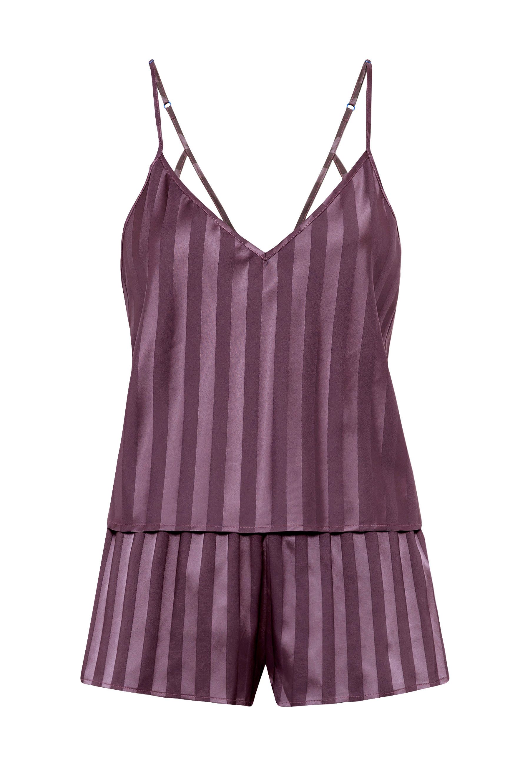 LSCN by LASCANA Shortama met diepe hals (set, 2-delig)