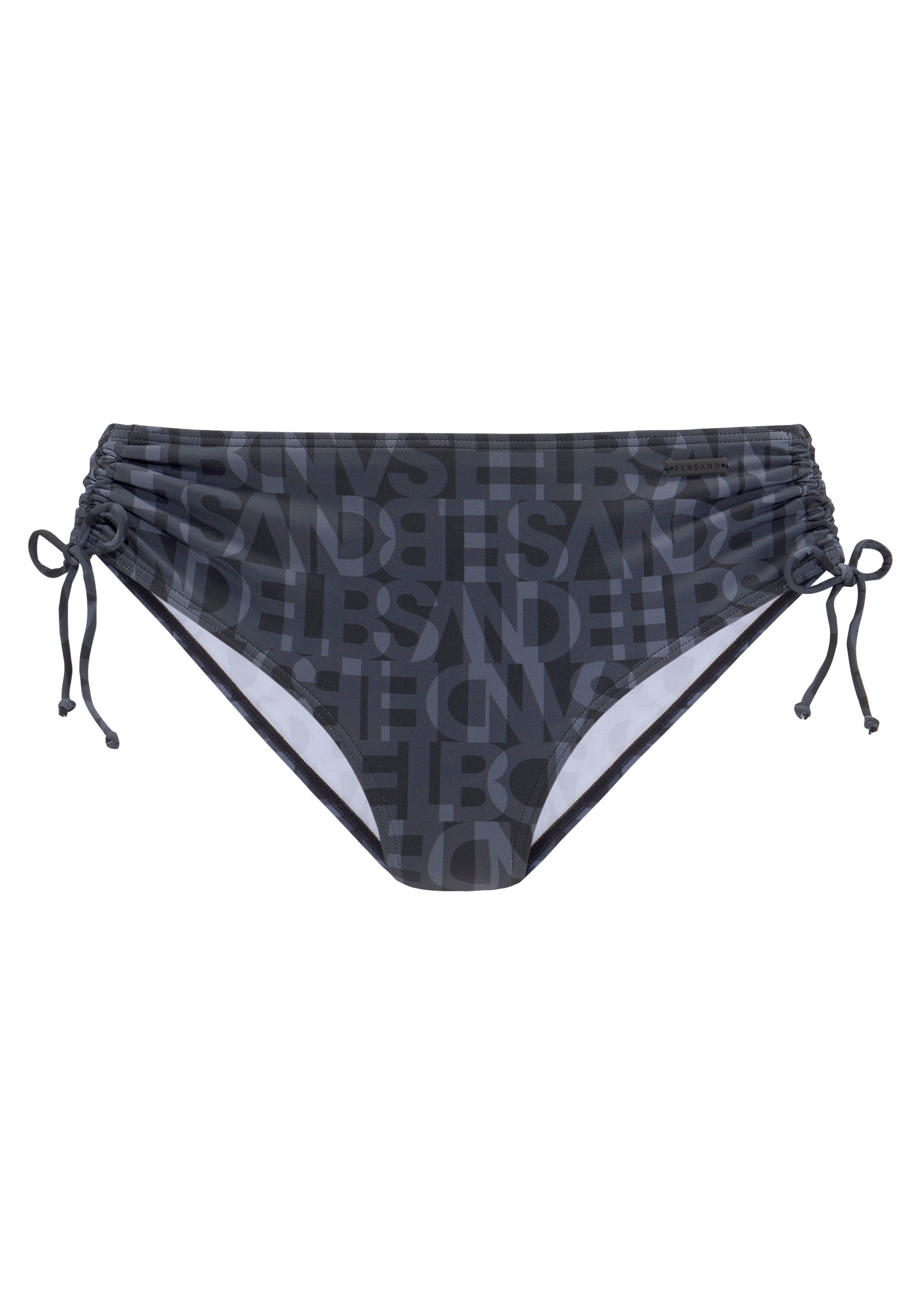 Elbsand Bikinibroekje Letra met geweldige woorden bikini broekjes maat 40 zwart