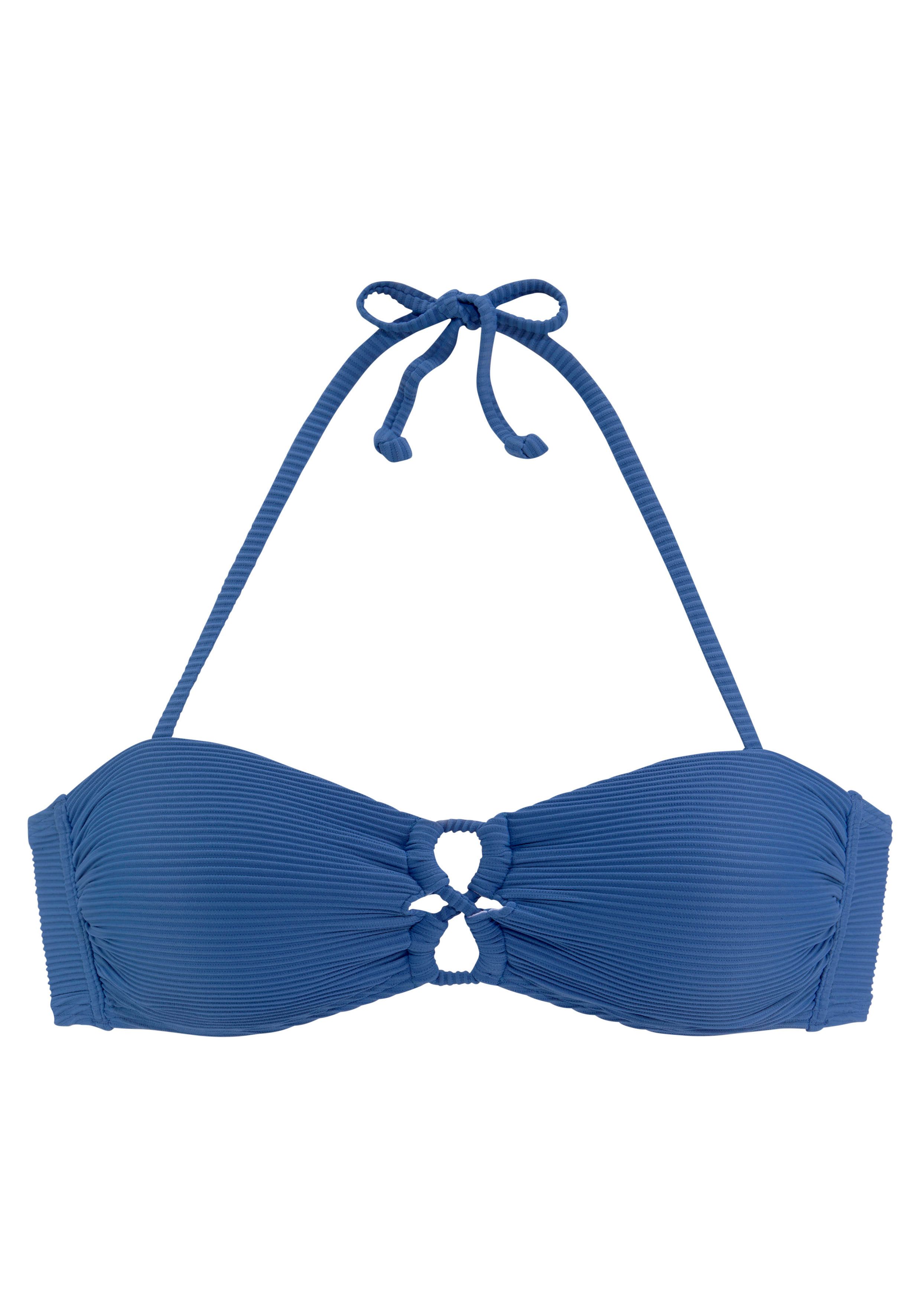 Sunseeker Bandeau-bikinitop Fancy met modieuze siersluiting bandeau bikini's maat 42 blauw
