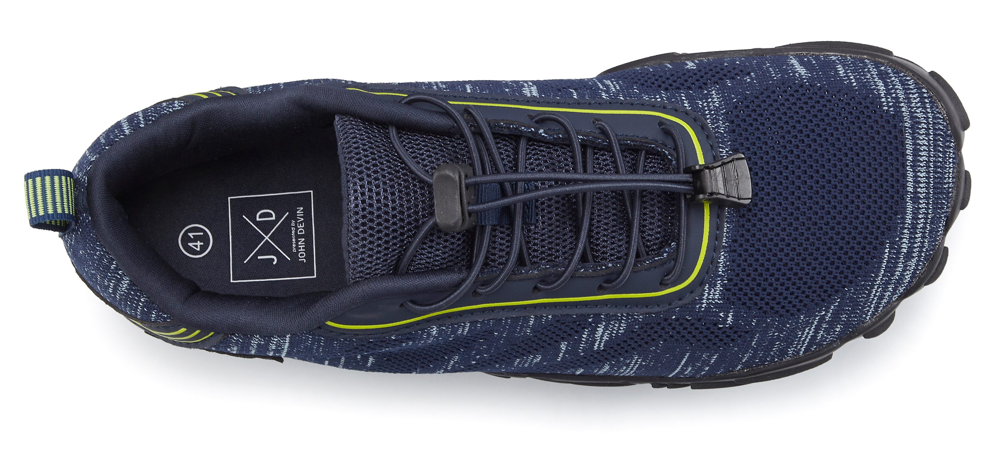 John Devin Sneakers Vrijetijdsschoen, met elastische banden voor snel instappen, unisex vegan