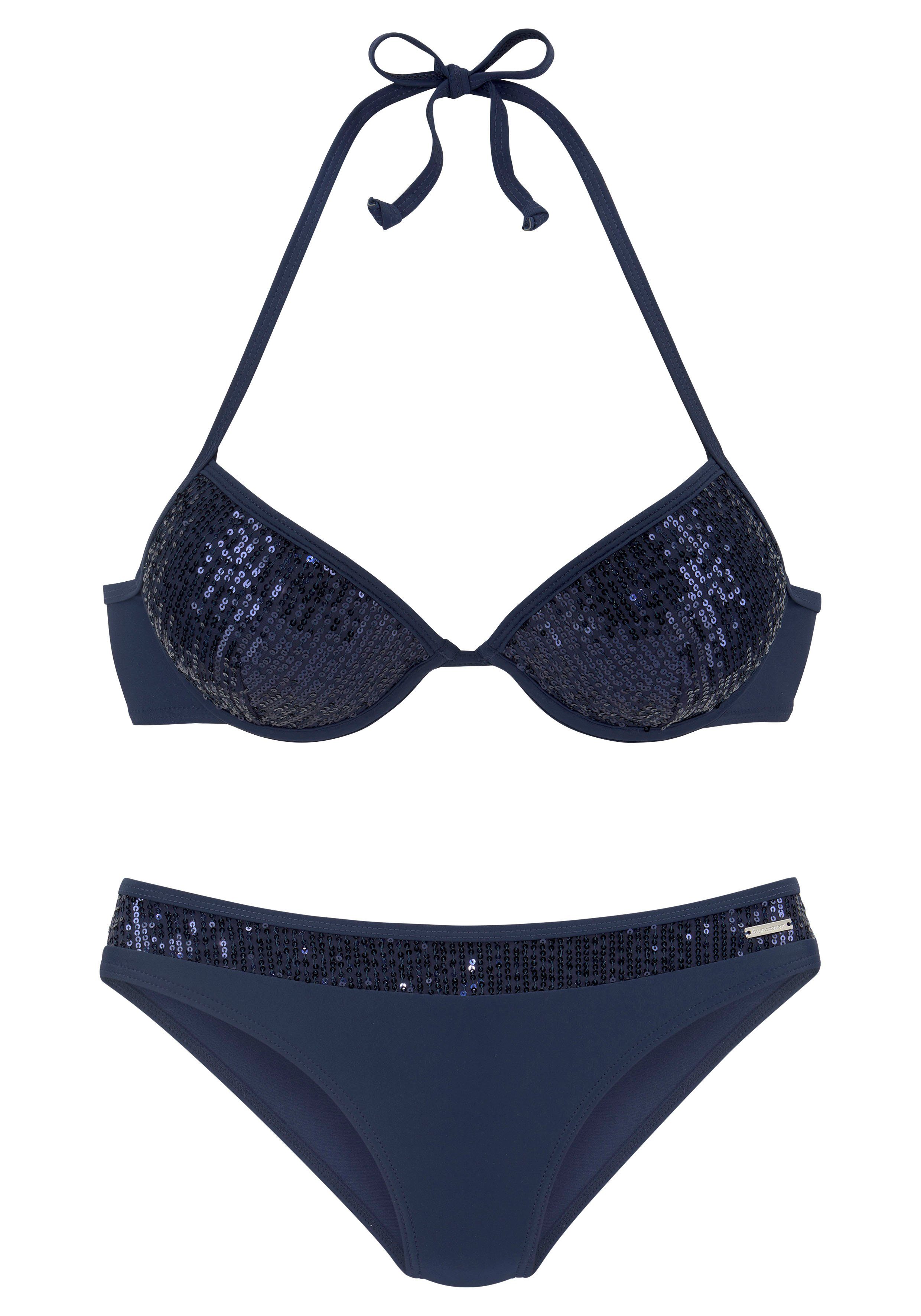 Bruno Banani Push-upbikini met pailletten