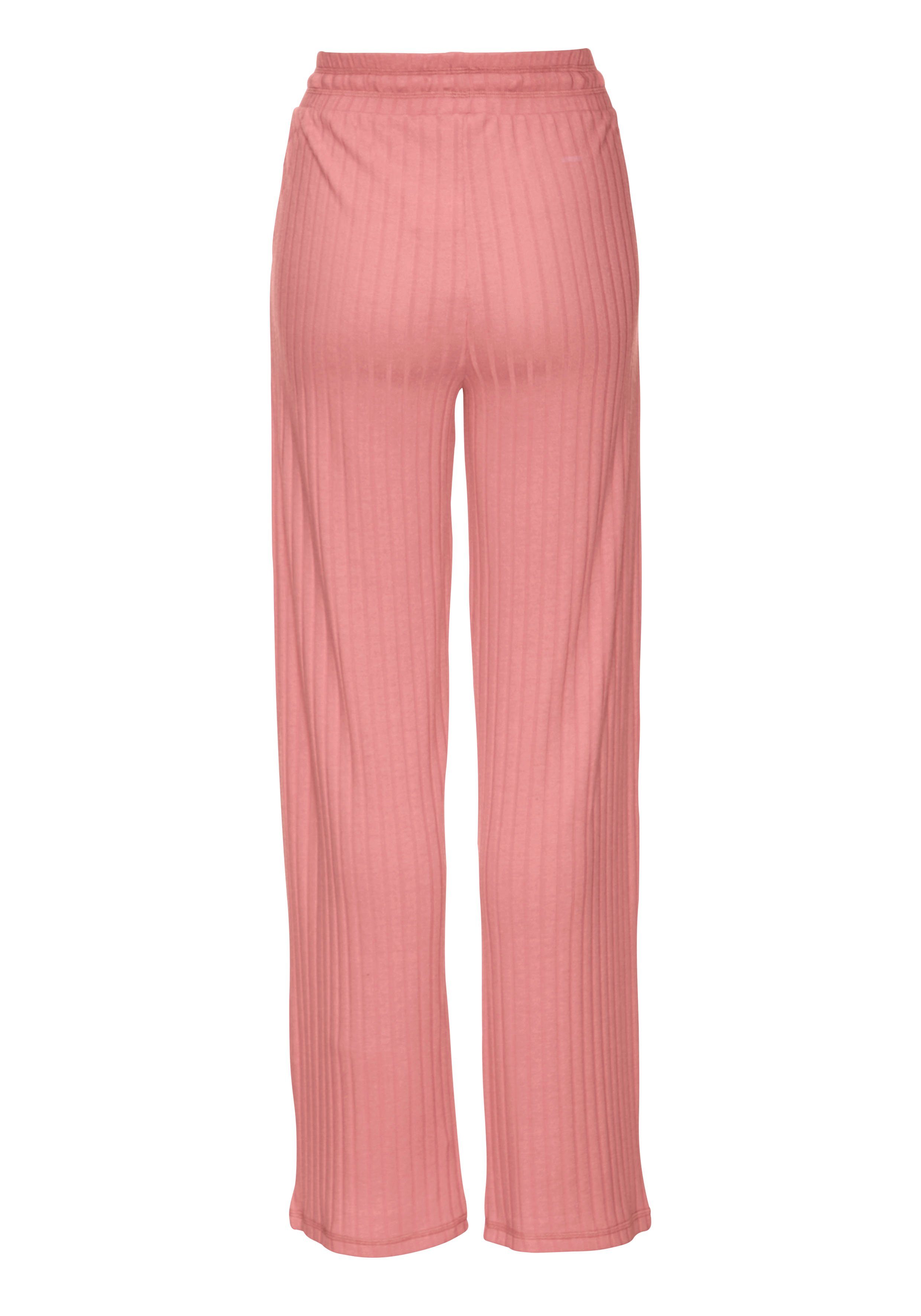 s.Oliver RED LABEL Beachwear Loungebroek met satijnen band om te binden, loungepak