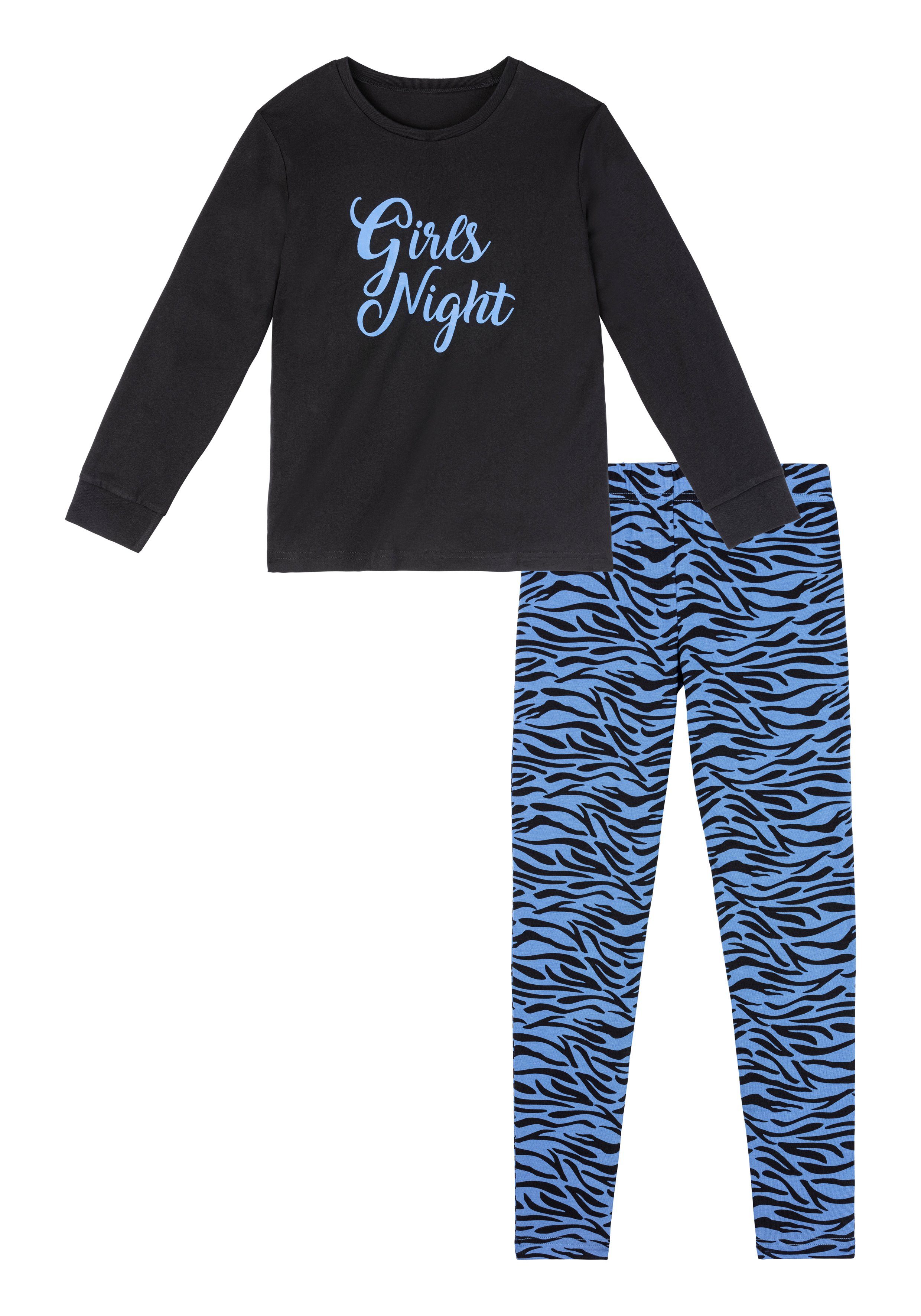 Buffalo Pyjama Pyjama met zebra-patroon (2-delig, 1 stuk)