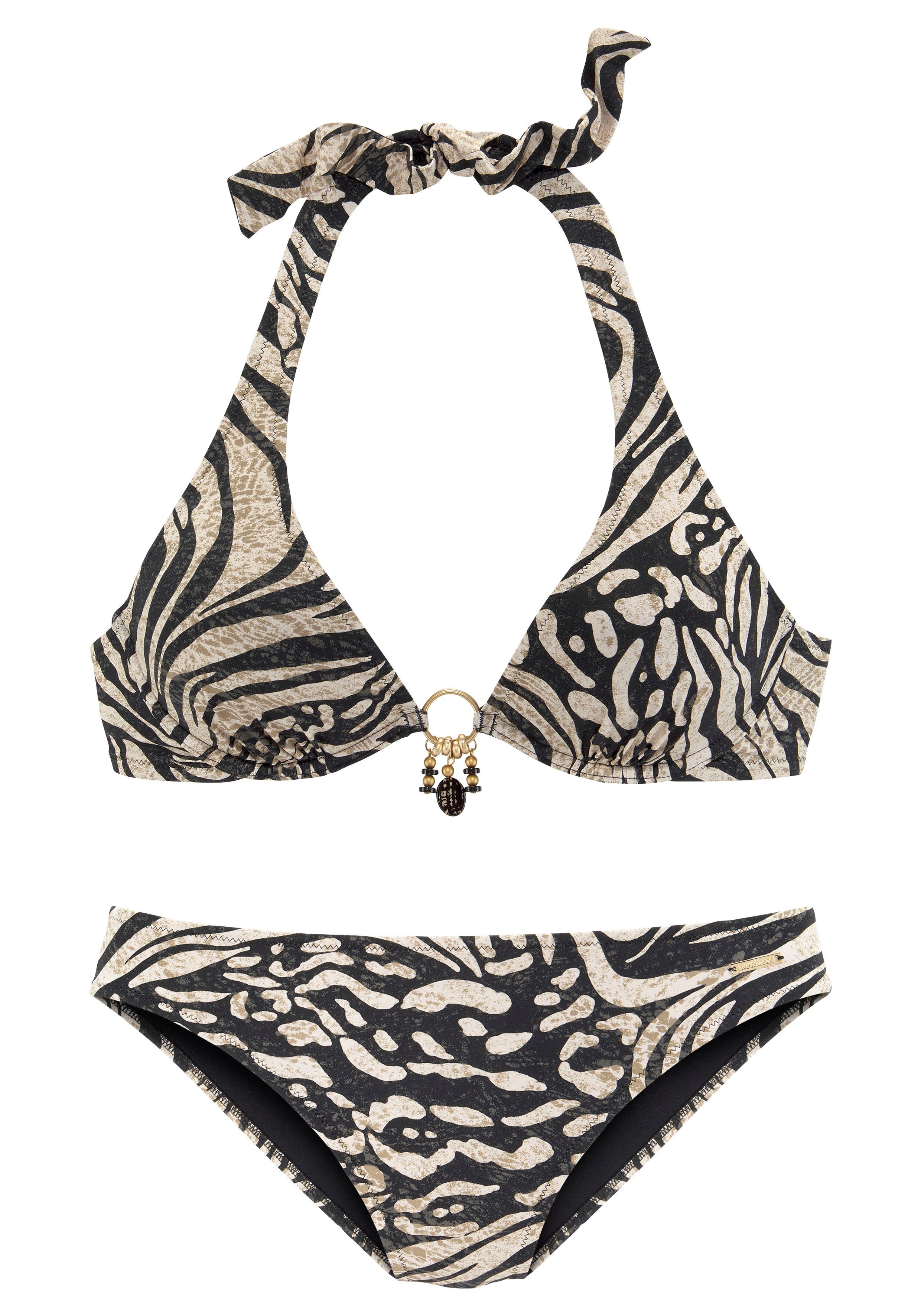 Bruno Banani Beugelbikini in trendy animal-print