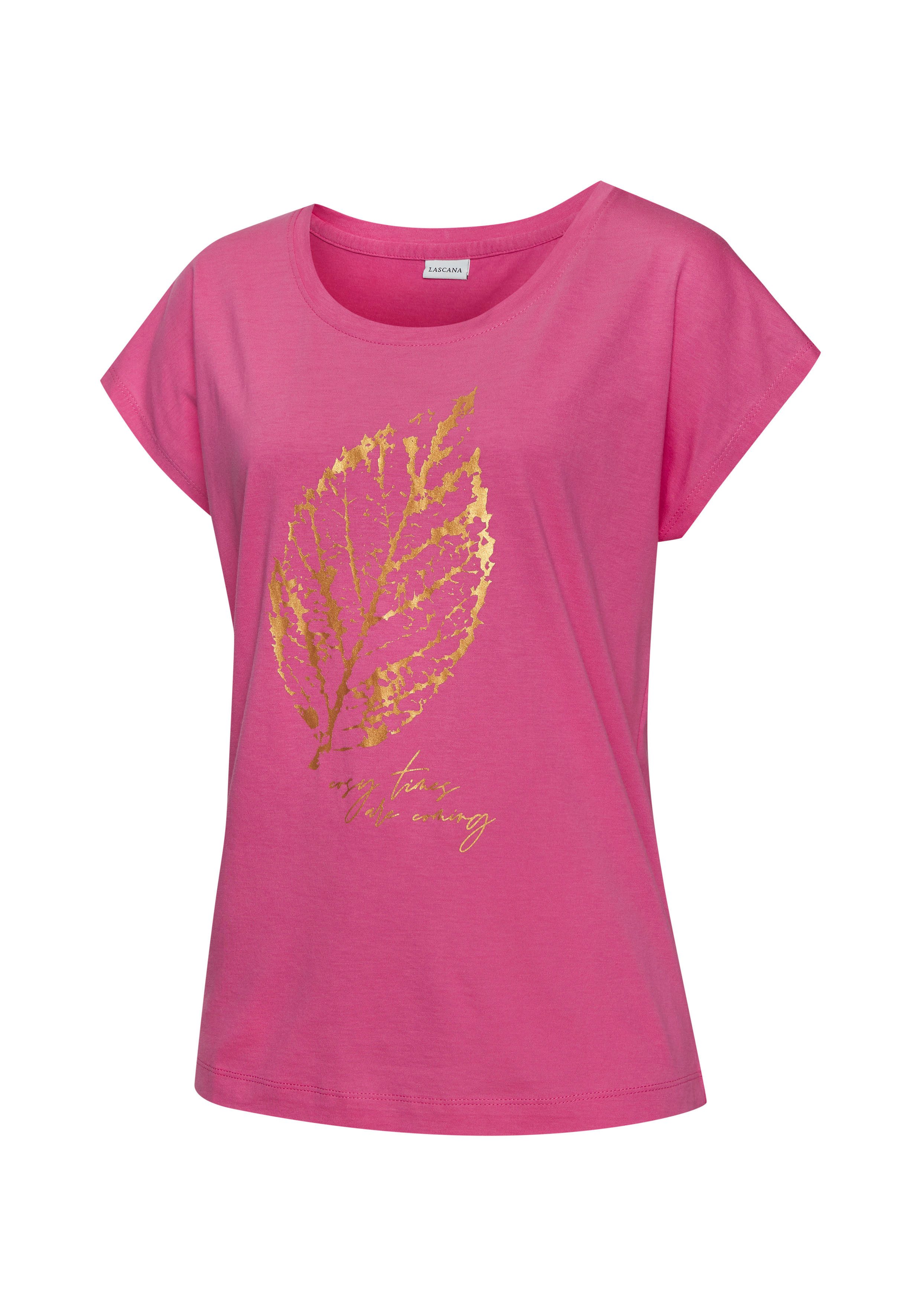 Lascana Pyjama top met folieprint